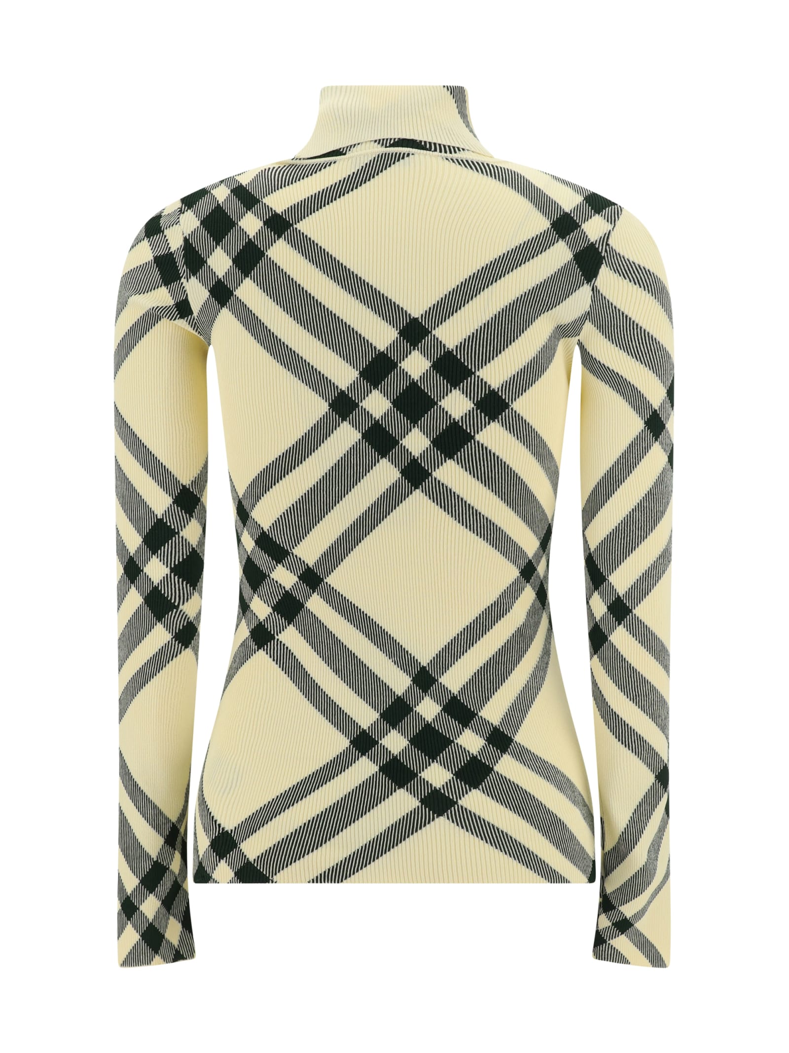 Shop Burberry Sweater In Ivy Ip Check