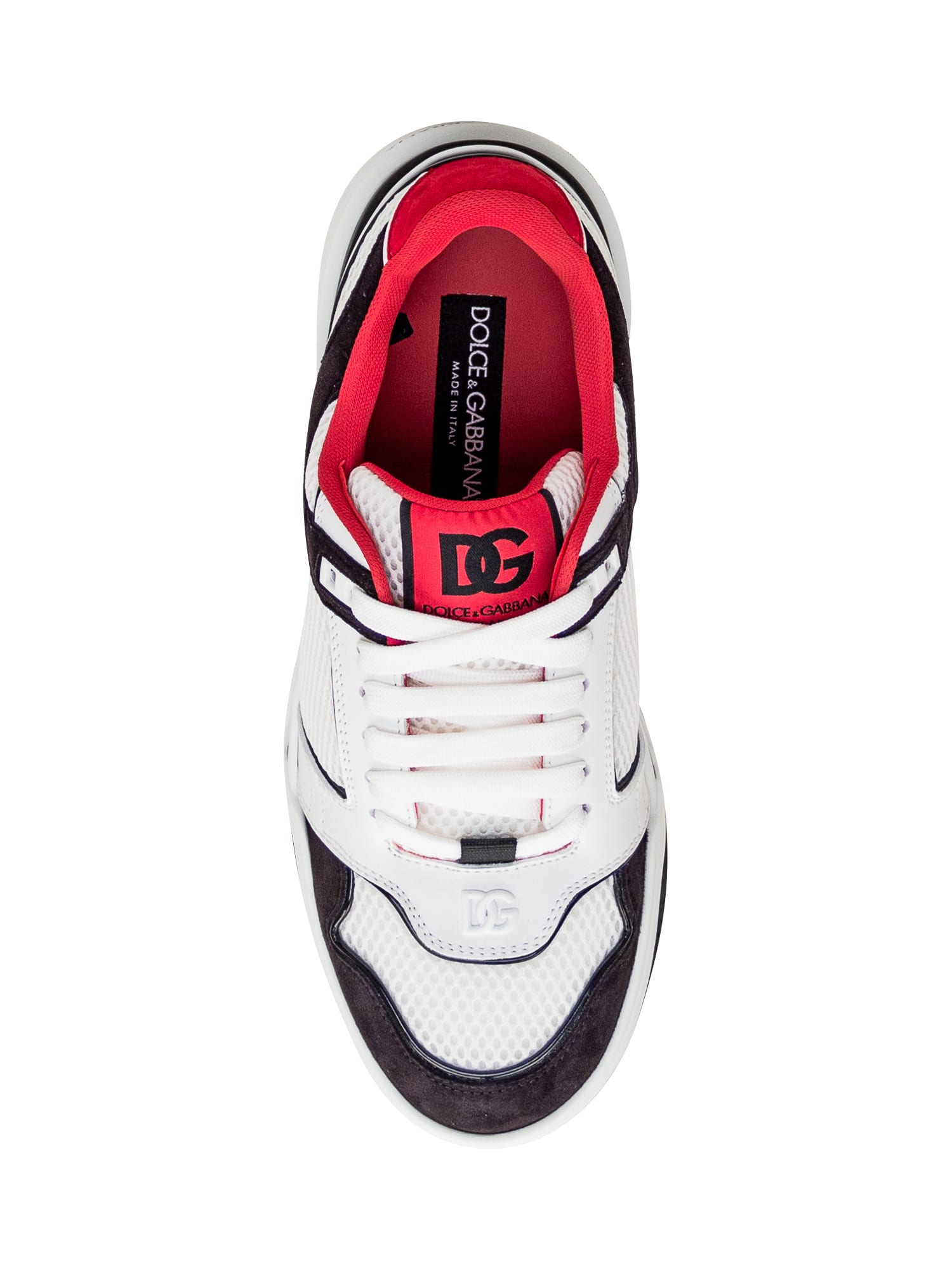 Shop Dolce & Gabbana Sneaker With Logo In Nero/bianco
