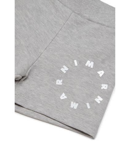 Shop Marni Shorts Con Logo In Gray