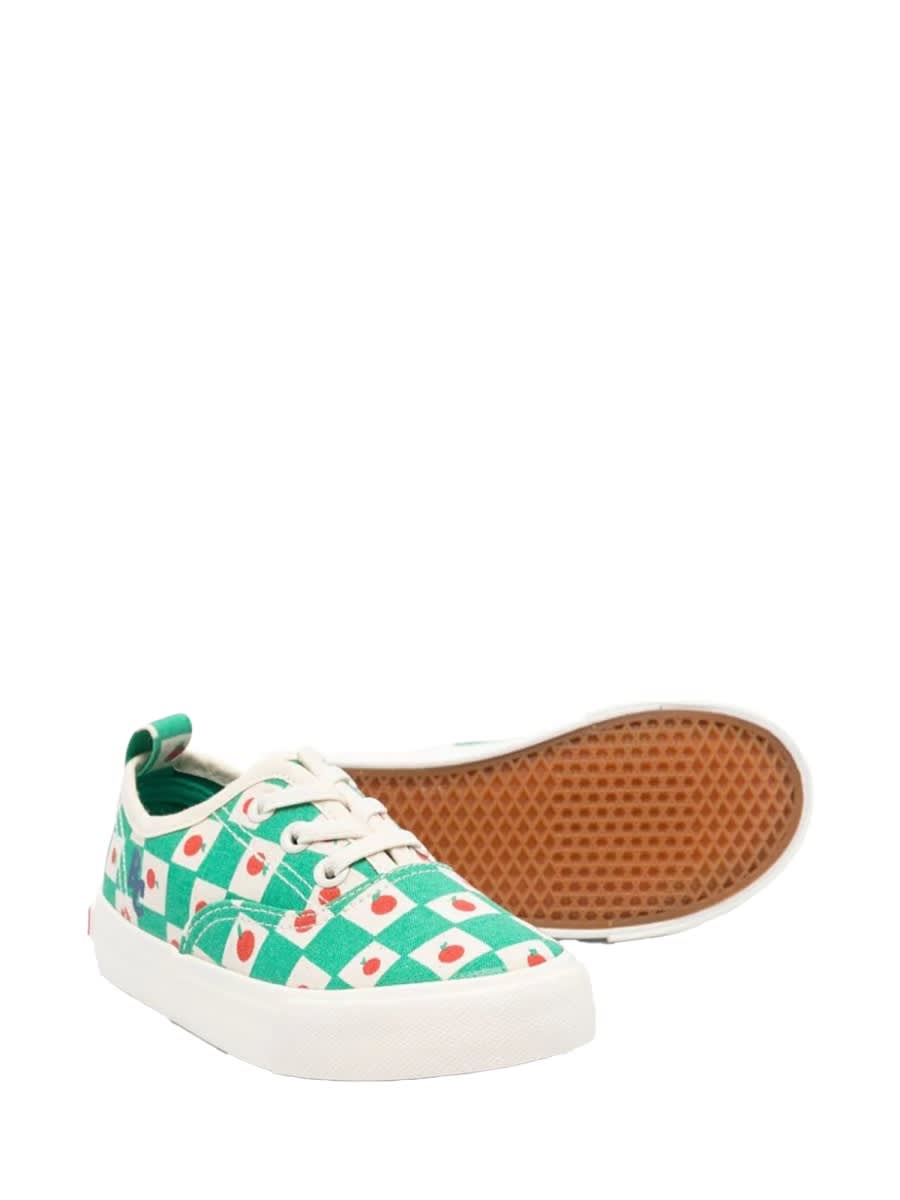 Bobo Choses Tomato-print Checked Sneakers In White