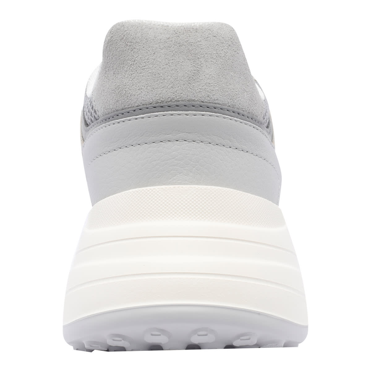 Hogan Low Top Sneakers With Suede And Leather In Grey