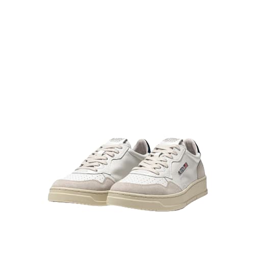 Autry Low-top Sneakers With Leather And Suede Accents In White