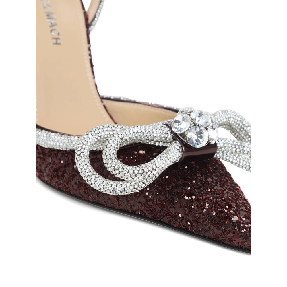 Mach &amp; Mach Double Bow 110 Pumps In Red