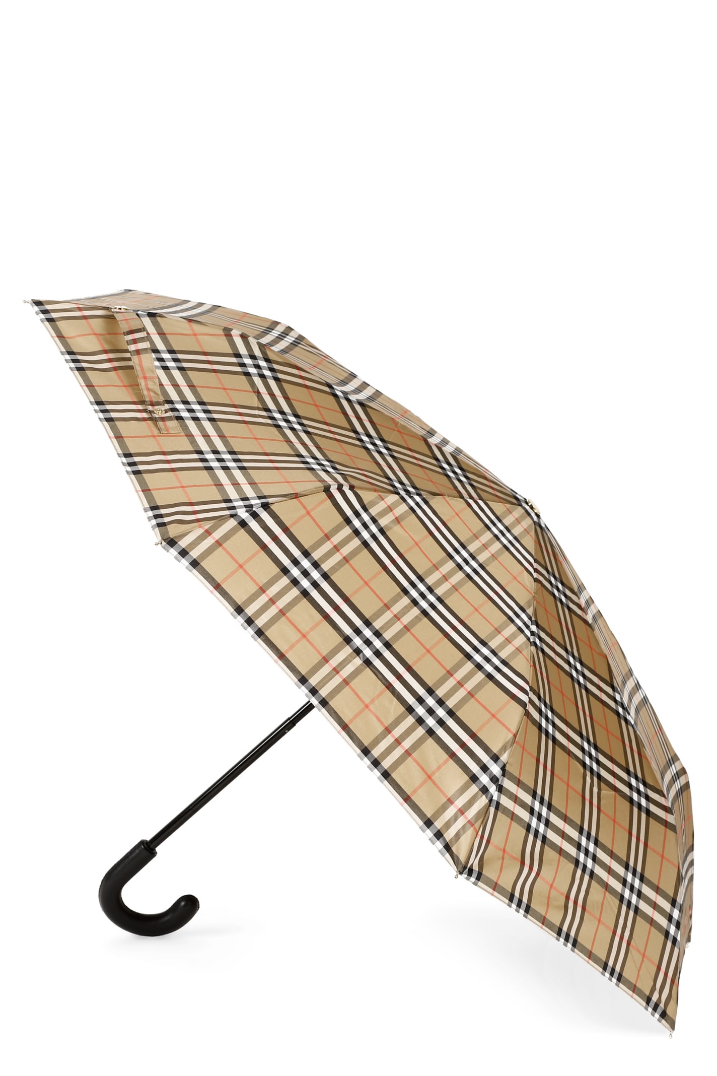 burberry vintage check folding umbrella