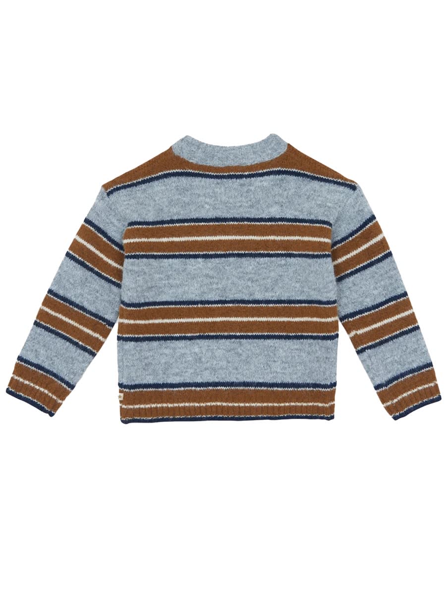 Bonton Milton Stripes Sweater In Brown