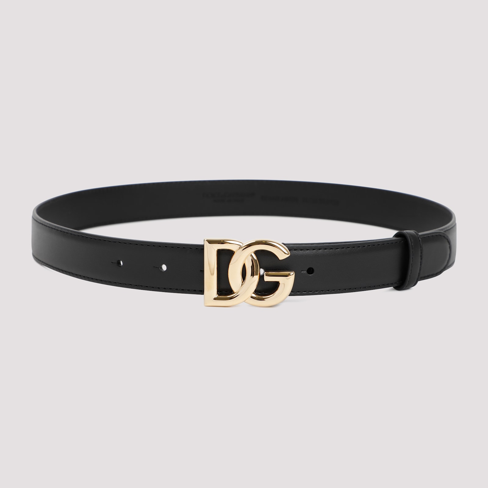 Dolce & Gabbana Woman Belt Black Size 39.5 Calfskin In Black