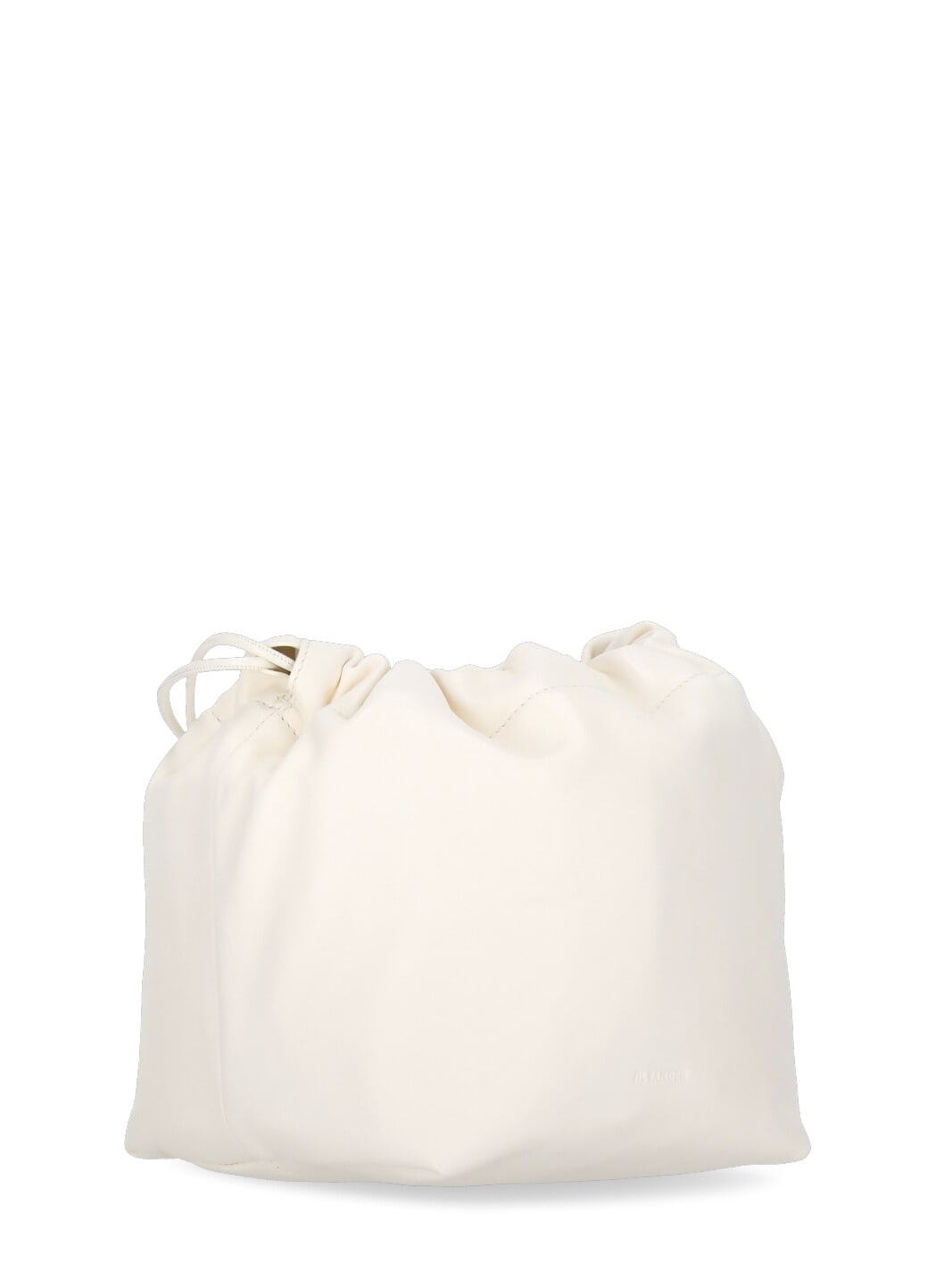 Shop Jil Sander Dumpling Shoulder Bag In Ivory