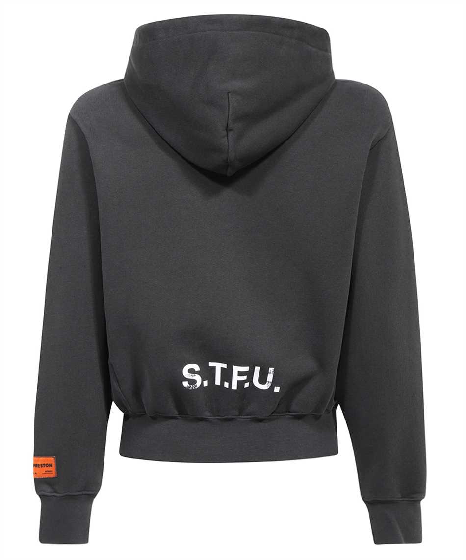 Heron Preston Hp Flaming Splitcotton Sweatshirt In Black