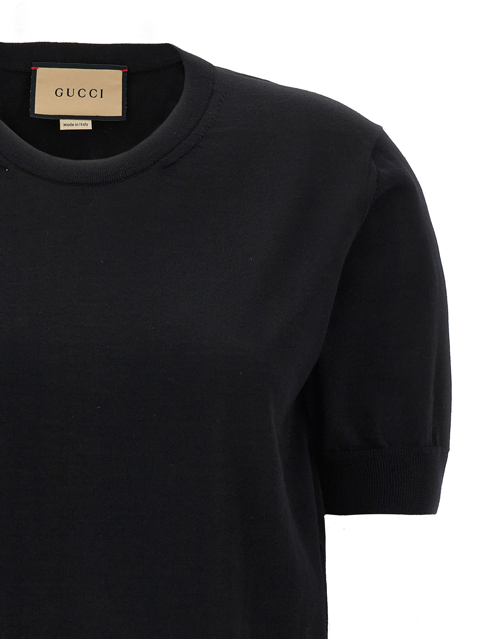 Shop Gucci Morsetto Sweater In Black