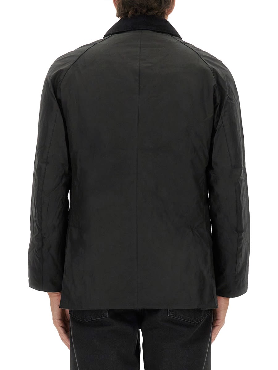 Barbour Standing Collar Casual Jacket In Black