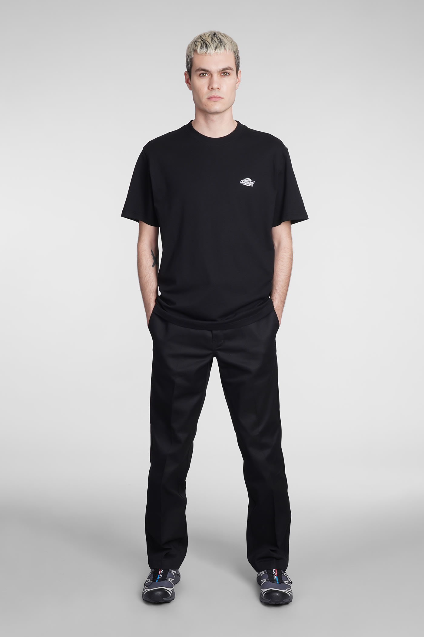 Shop Dickies T-shirt In Black Cotton