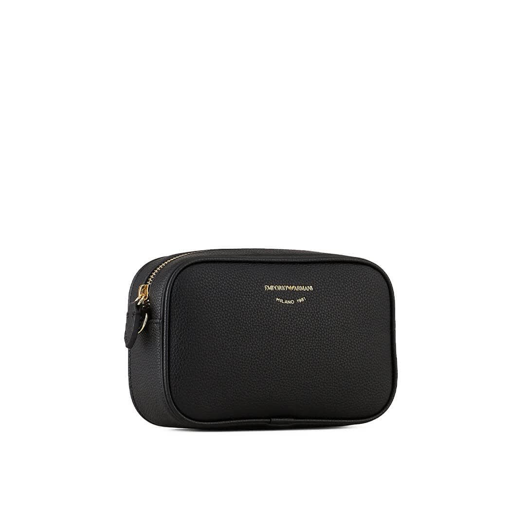 Shop Emporio Armani Black Camera Bag