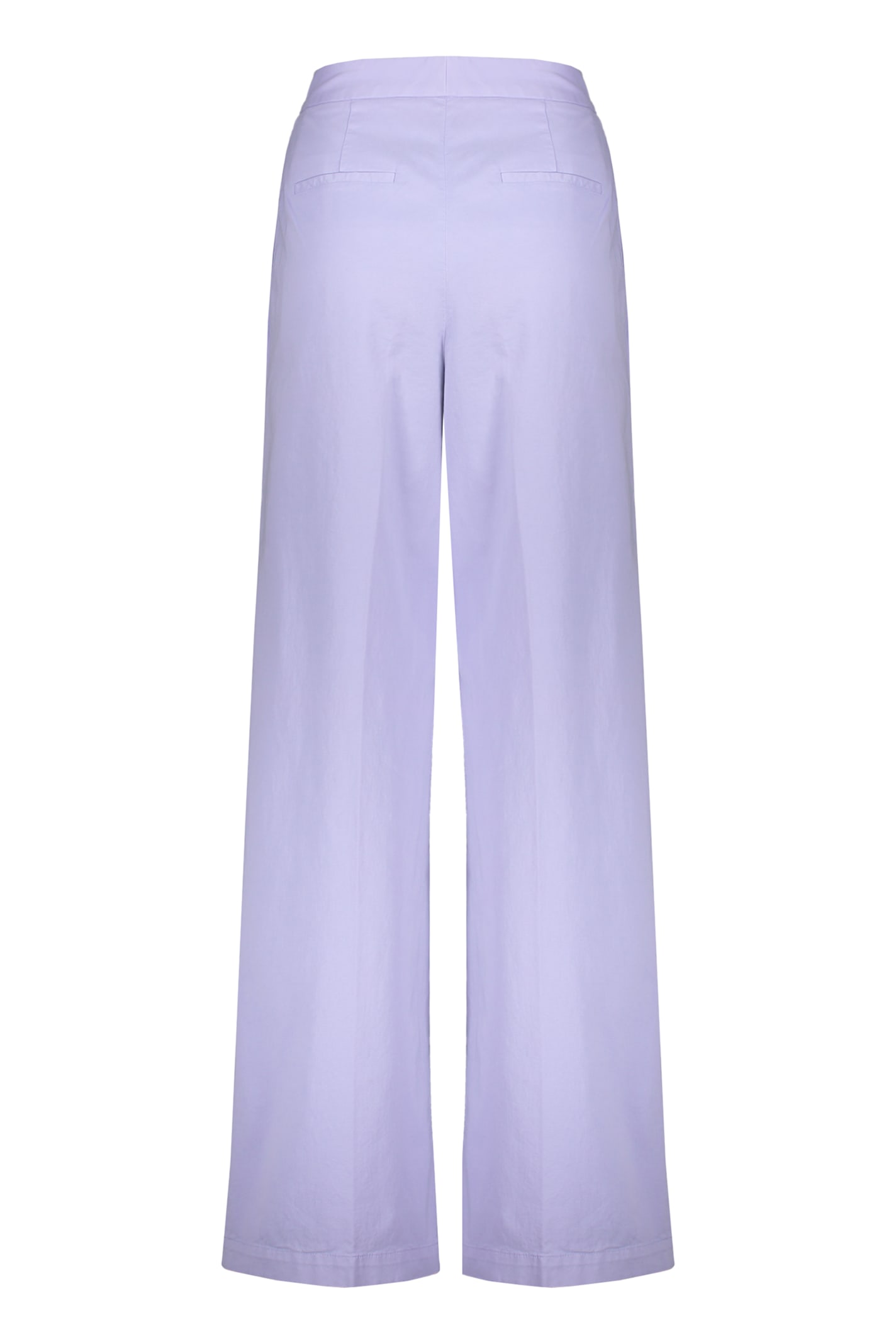 Fabiana Filippi Concealed Front Opening And Closing Casual Pants In Lilac