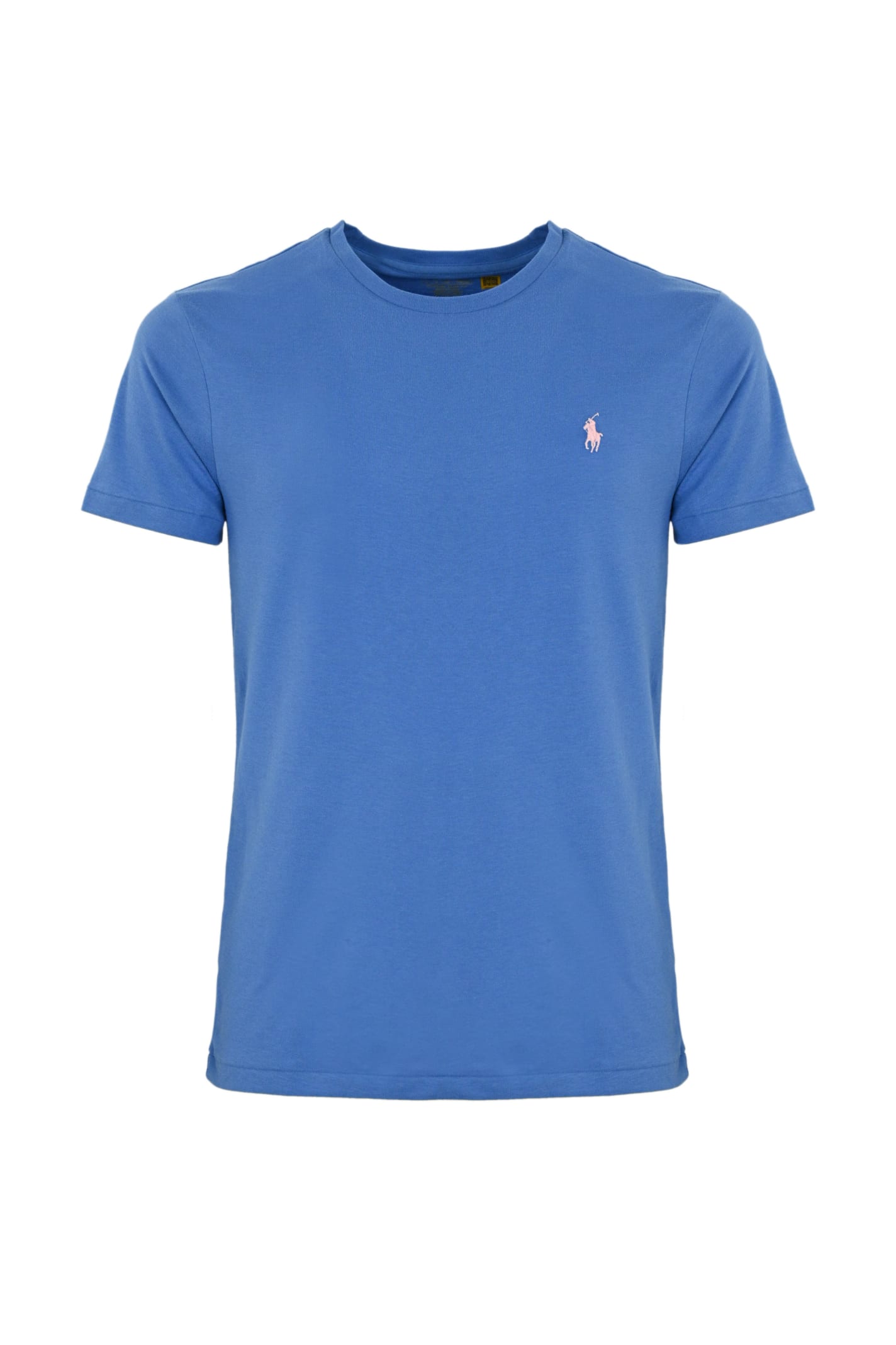 Shop Polo Ralph Lauren Cotton T-shirt With Pony Logo In Blue