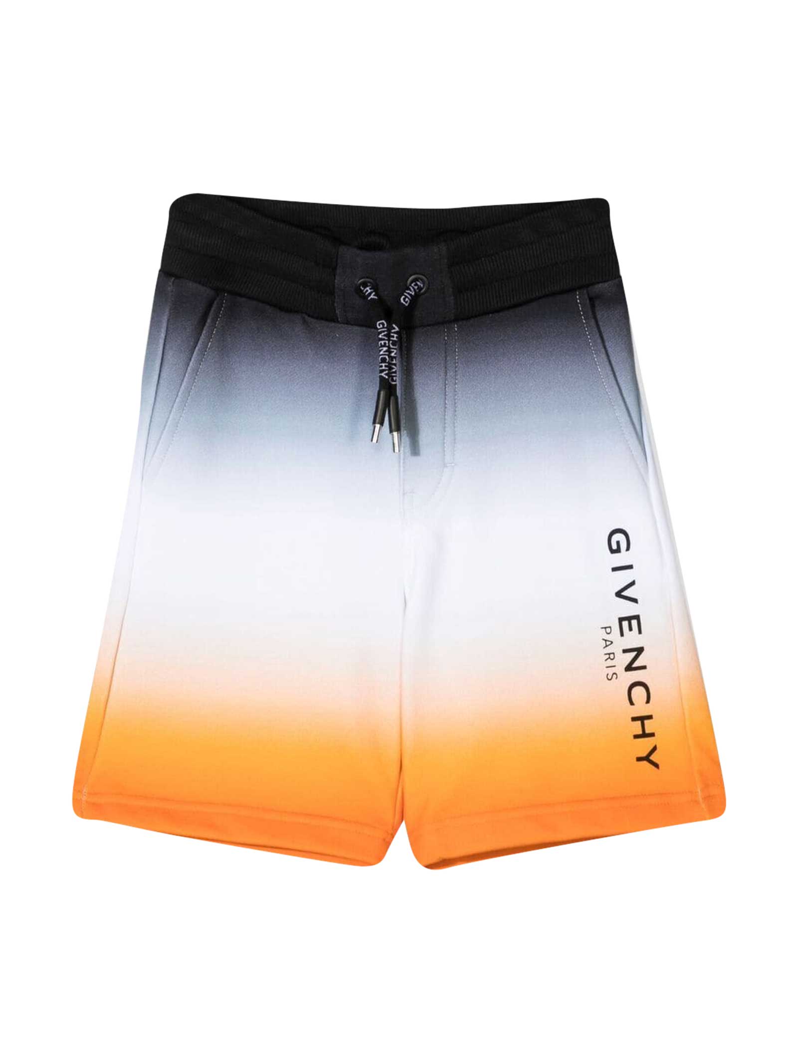Shop Givenchy Shorts With Press In Nero/arancione