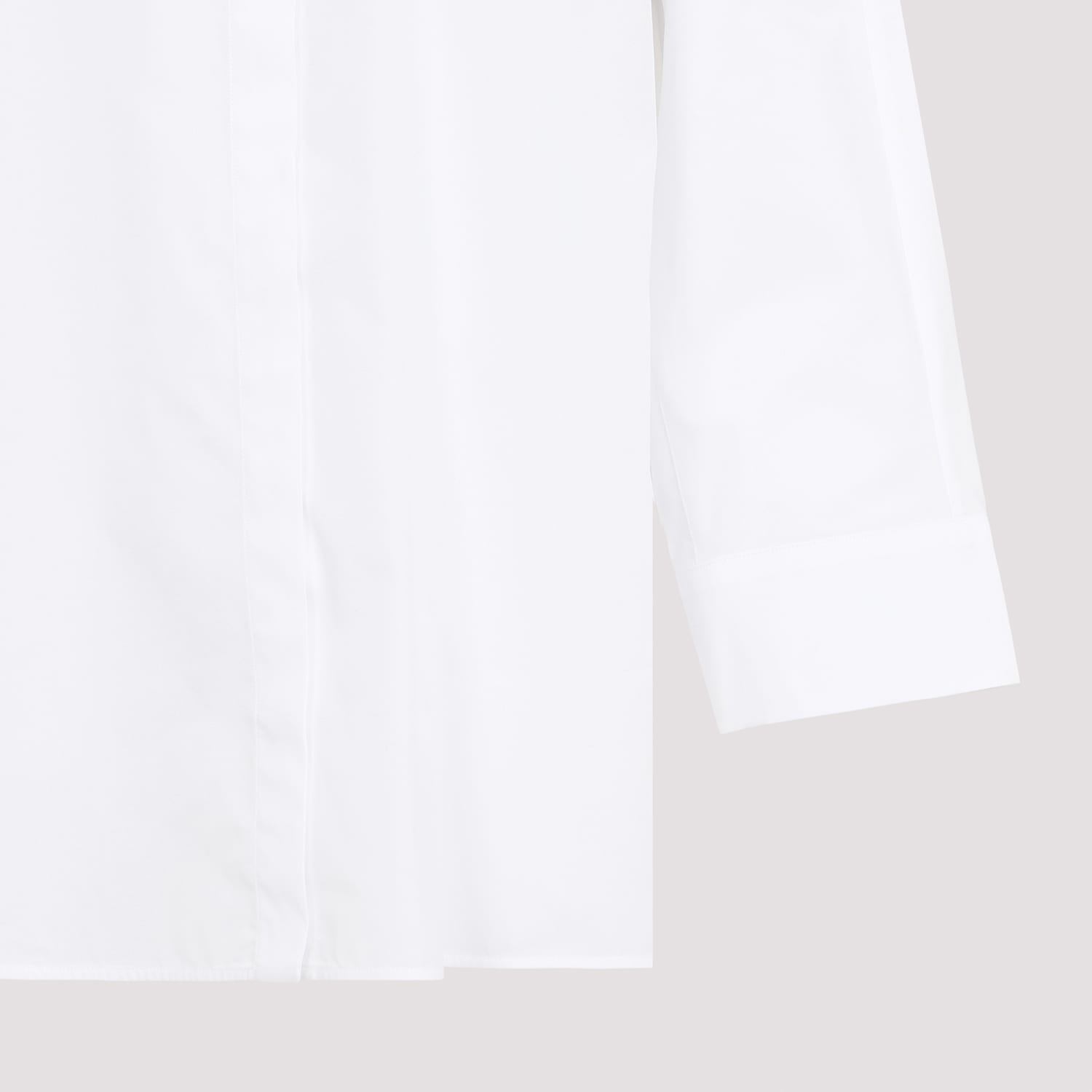 Shop 's Max Mara Delfina Popeline Shirt In Bianco