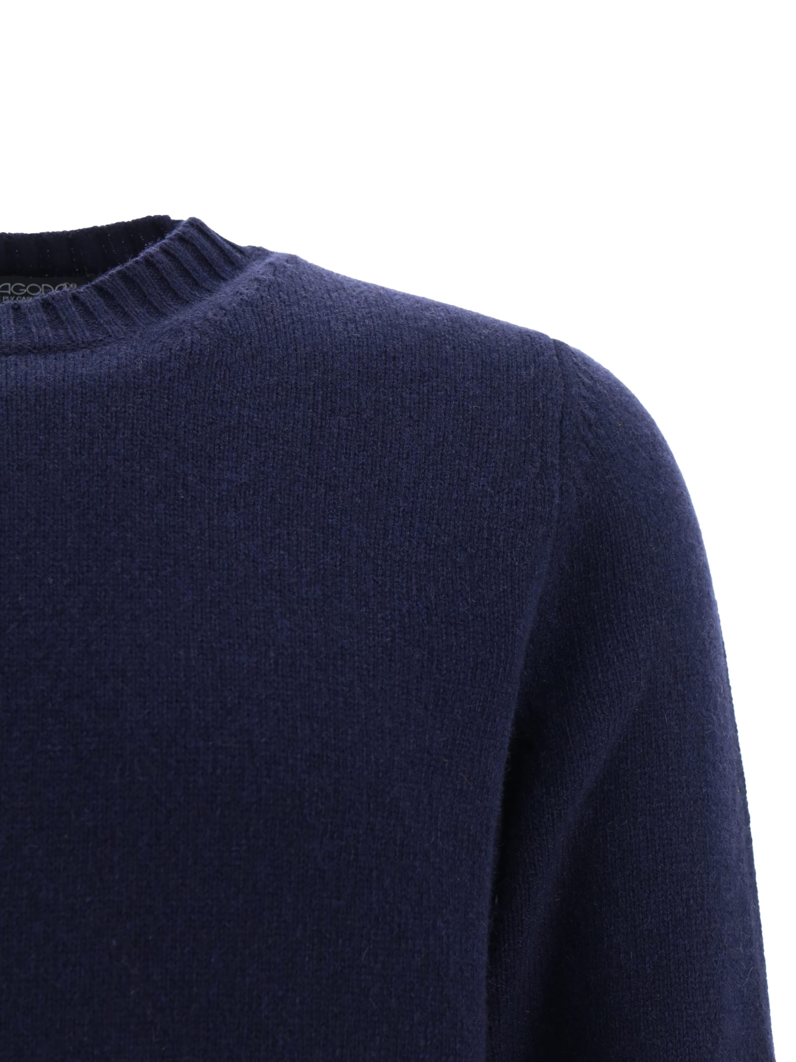 Shop Aragona Sweater In Blu Notte