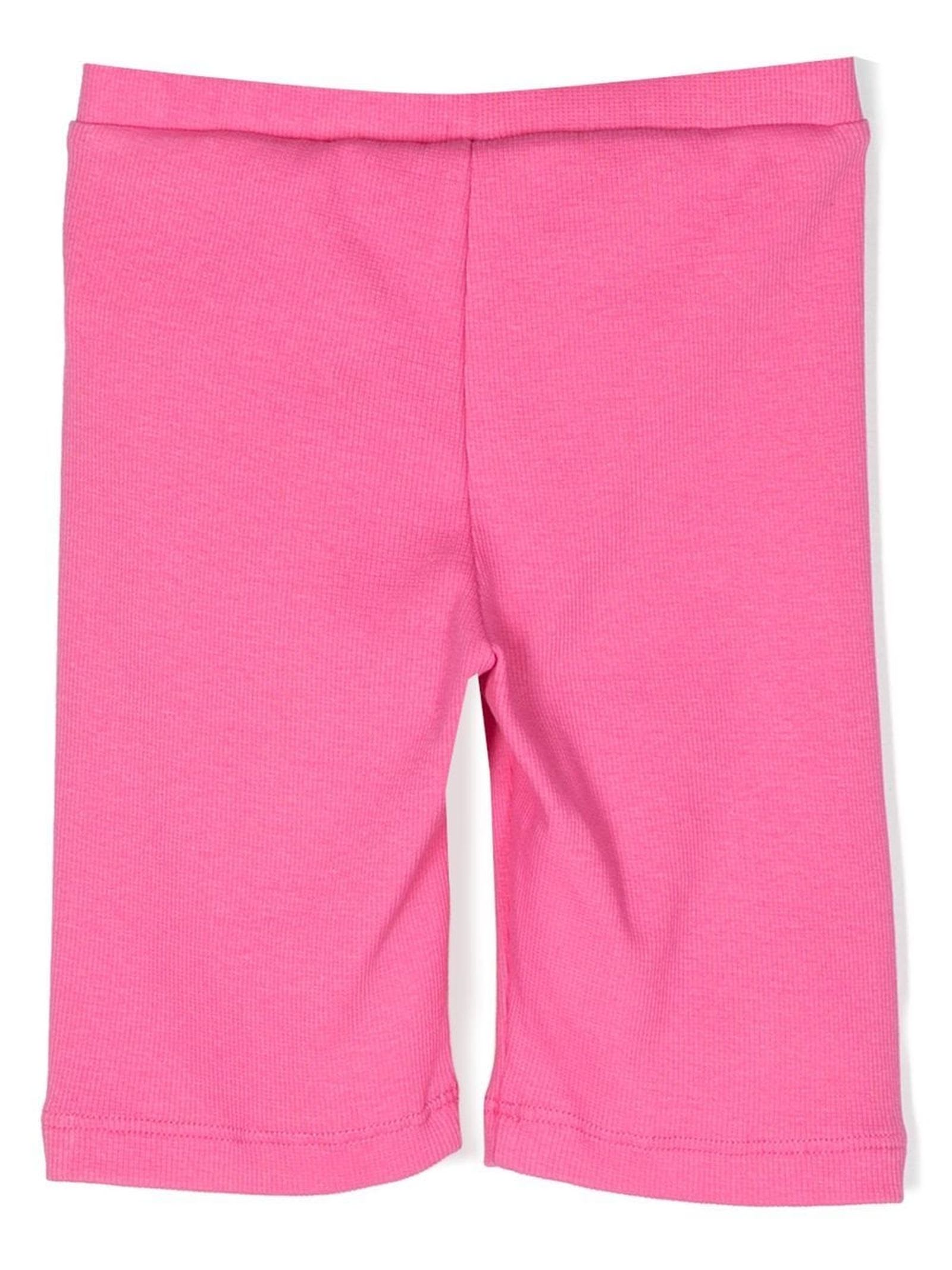 Shop Off-white Pink Cotton Shorts In Fuxia