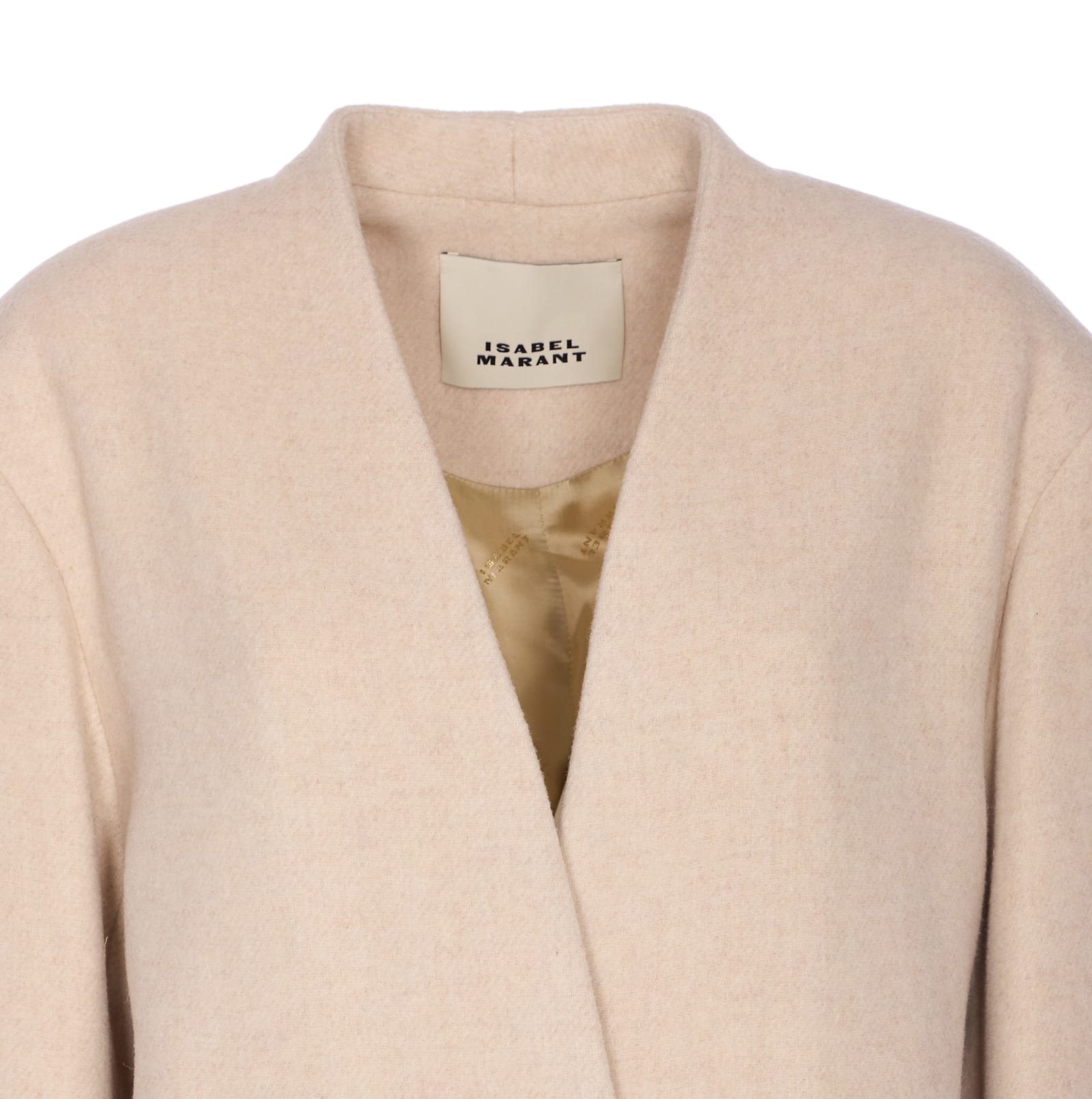 Isabel Marant Florane Coat In Sand