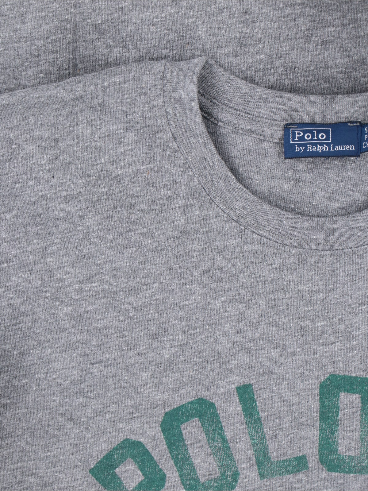 Polo Ralph Lauren Logo Graphic T-shirt In Gray