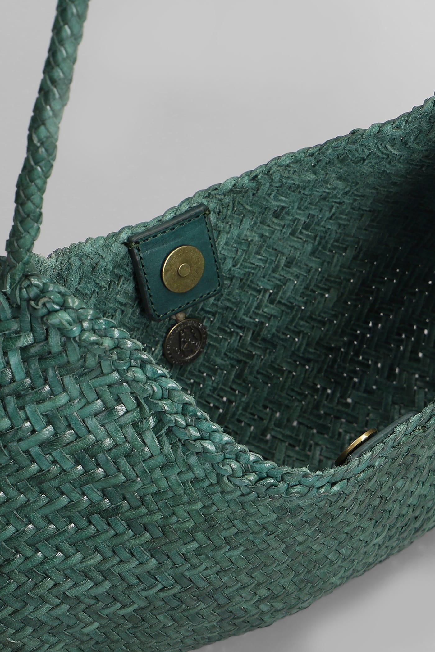 Dragon Diffusion Nova Luna Hand Bag In Green Leather In Green