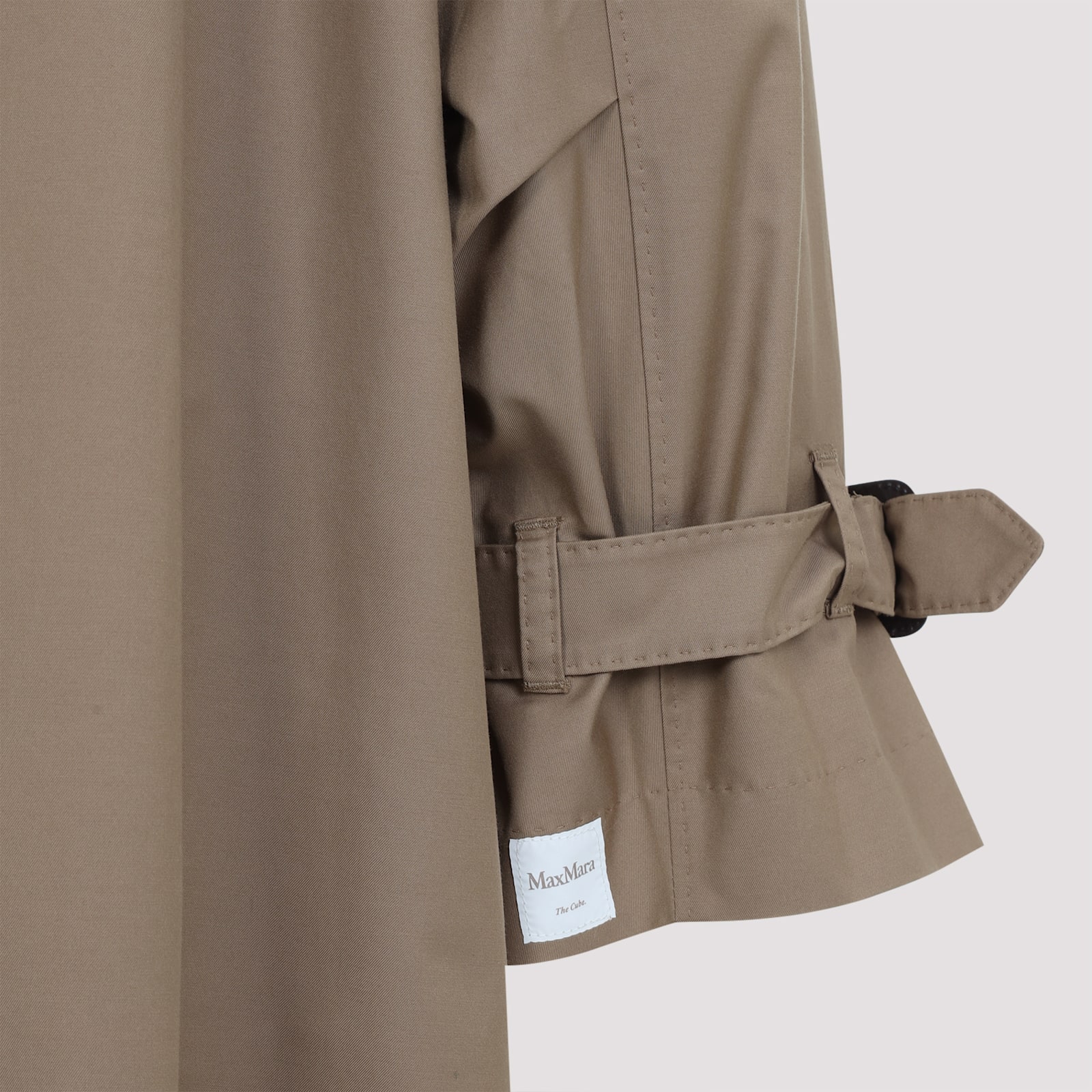 Max Mara The Cube C Trench Coat In Spring Camel