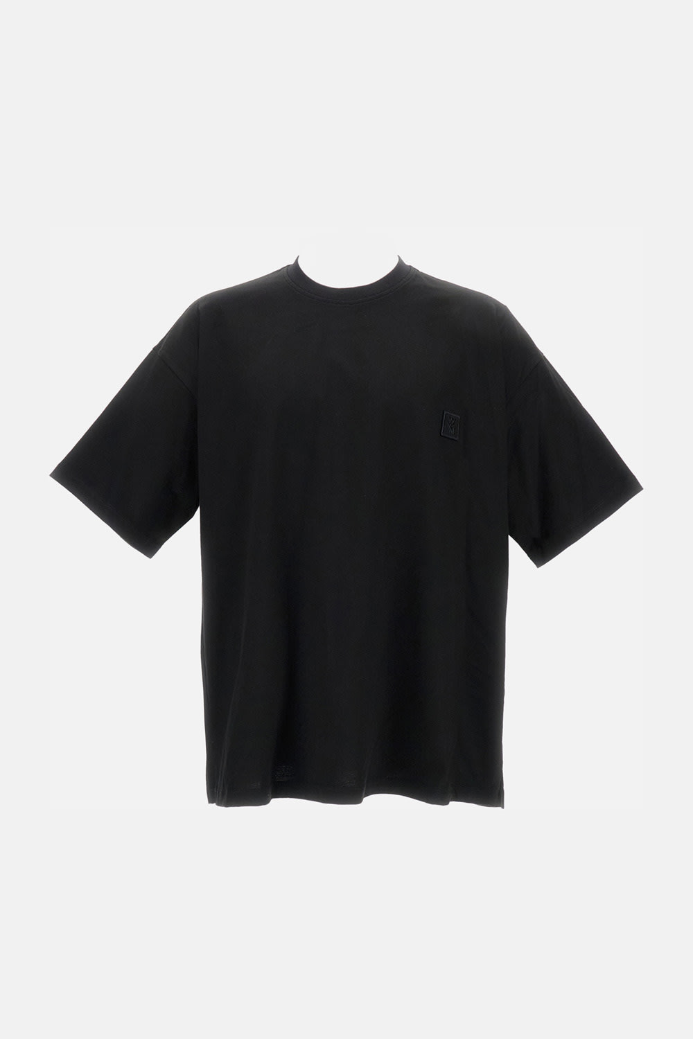 Wooyoungmi T-shirt With Floral Pattern On The Back In Black