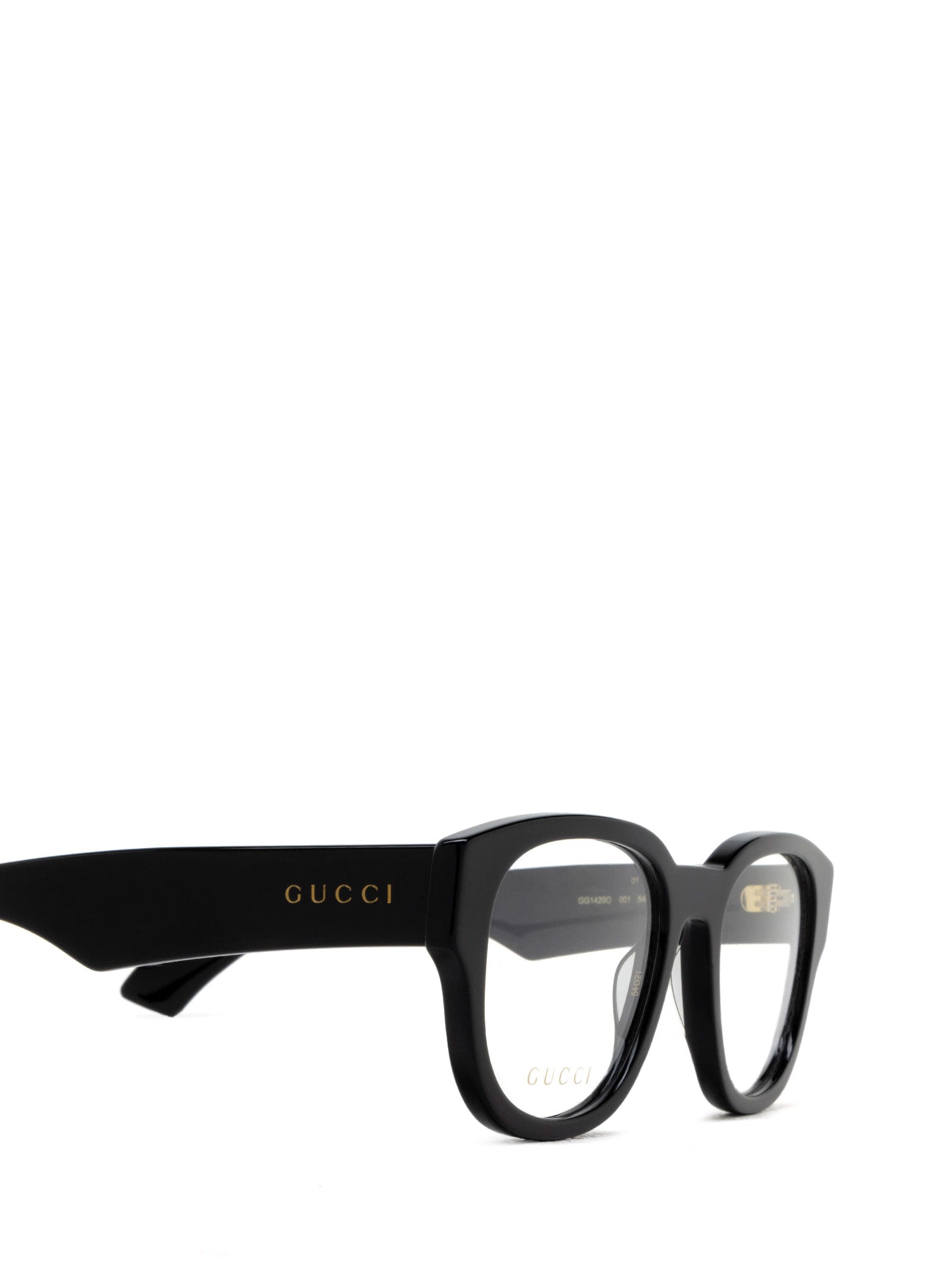 Shop Gucci Gg1429o Black Glasses