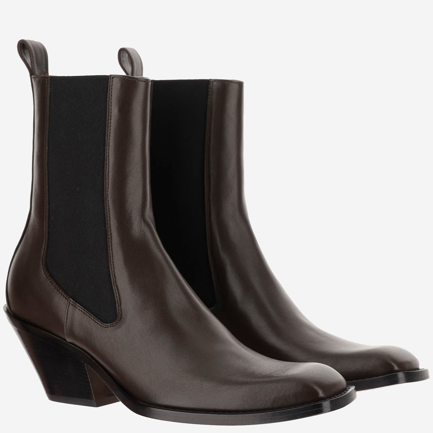 Shop Khaite Austin Boots In Dark Brown