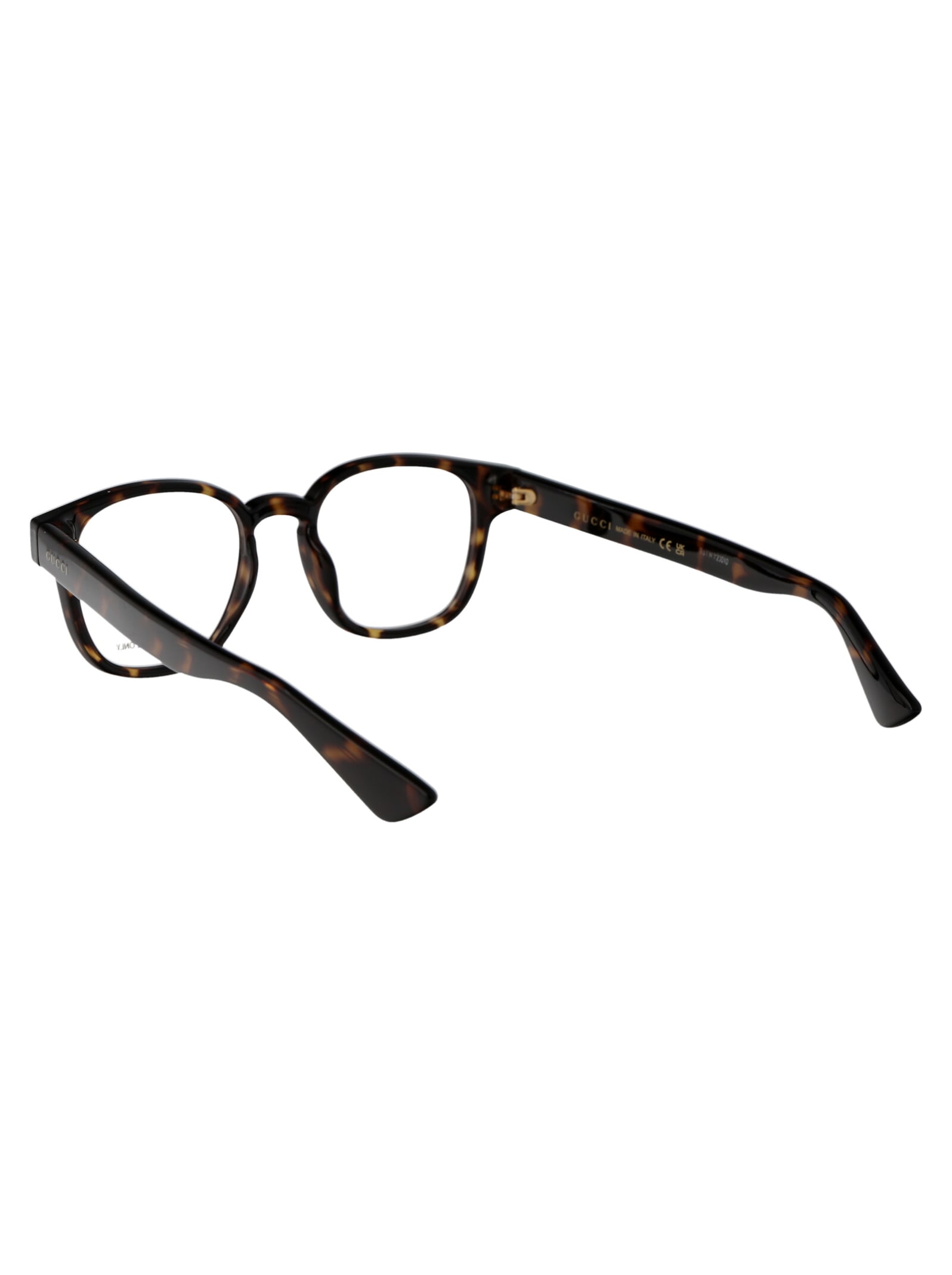 Shop Gucci Gg1343o Glasses In 002 Havana Havana Transparent