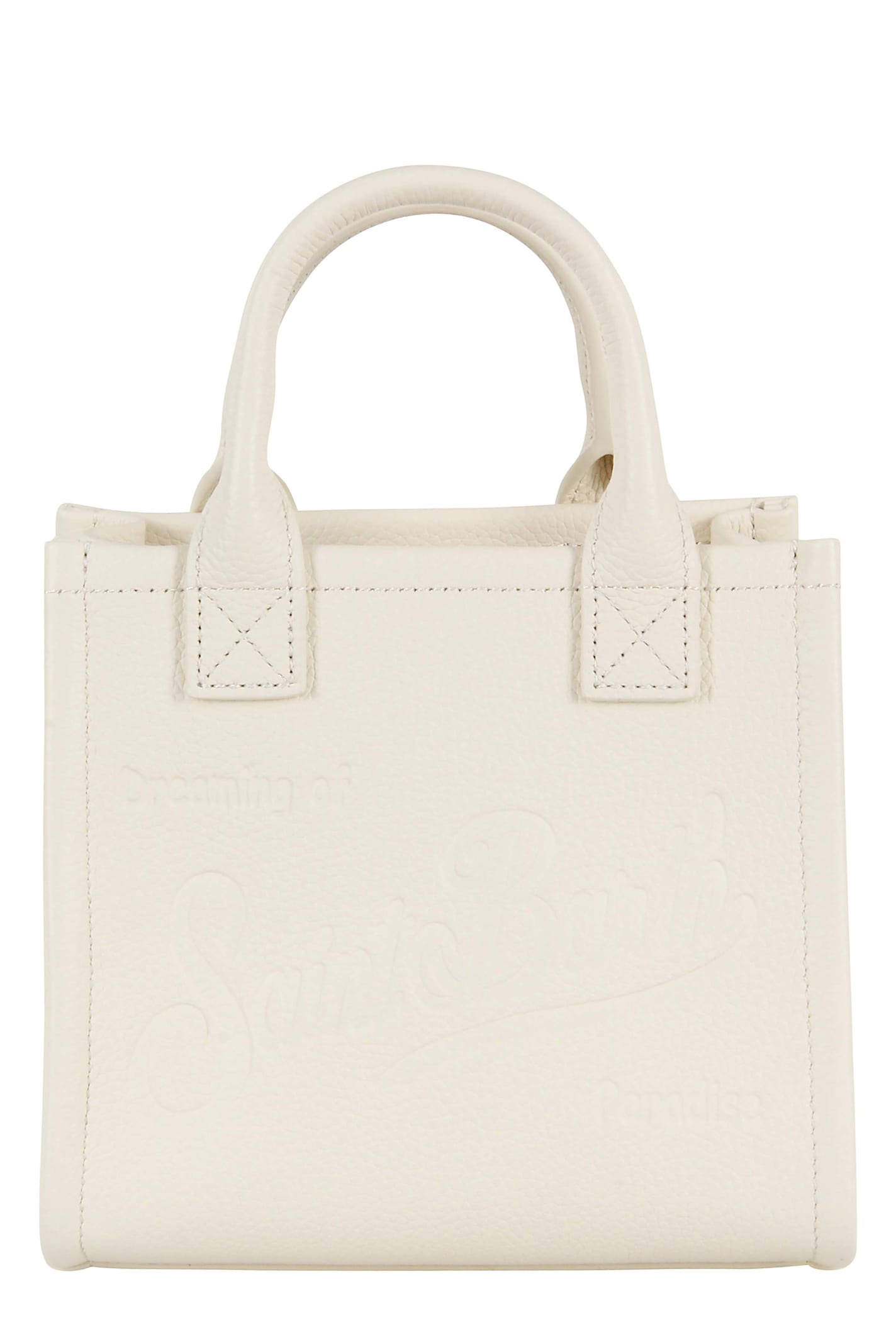 Mc2 Saint Barth Hand Bag With Strap In White
