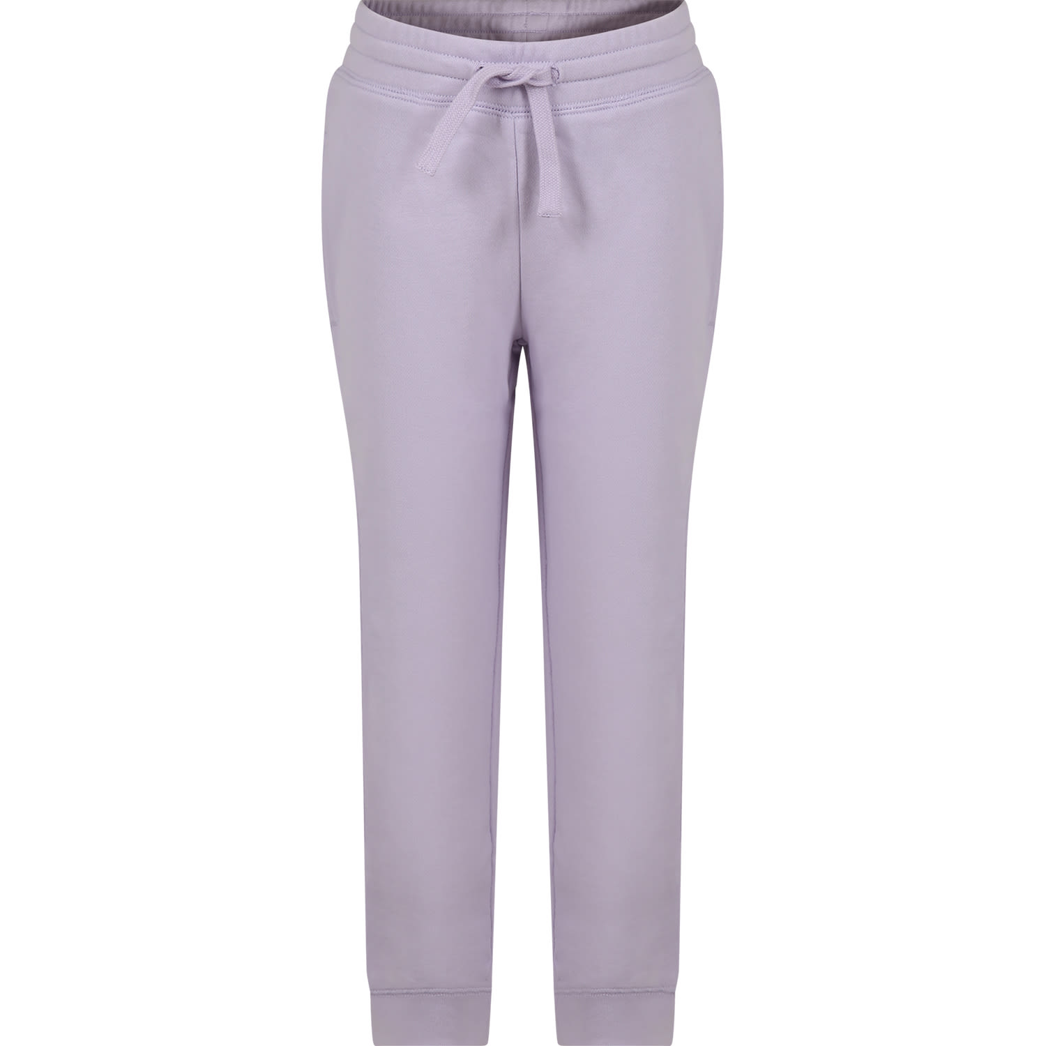 Stella Mccartney Kids' Purple Trousers For Girl With Logo In Violet