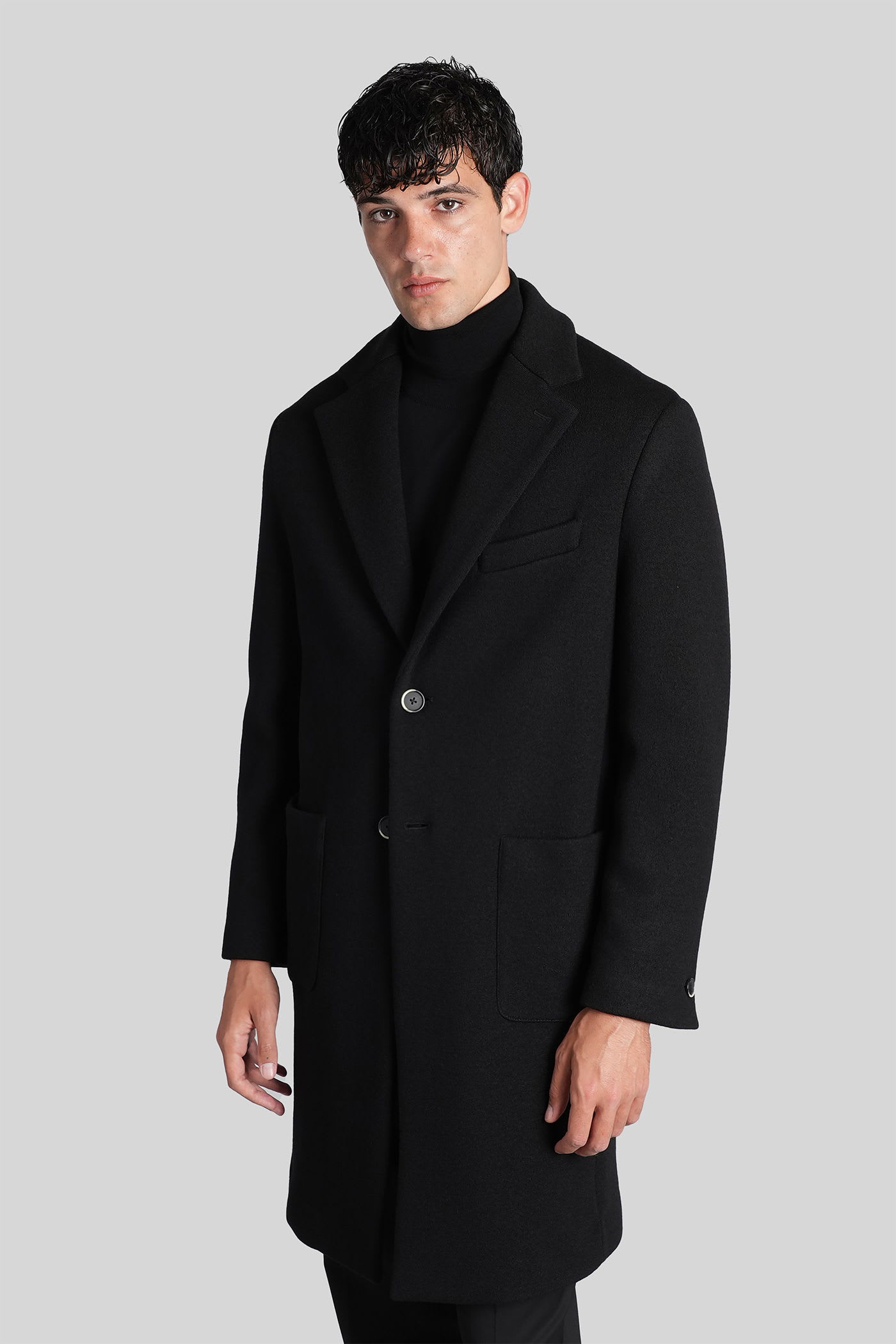 Barena Venezia Baron In Black Wool In Black
