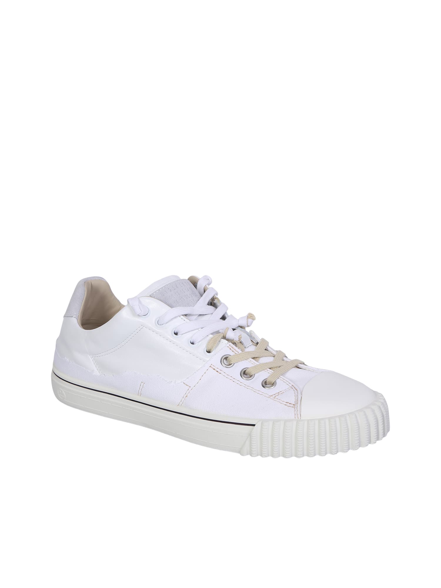 Shop Maison Margiela Sneakers Low Evolution In White