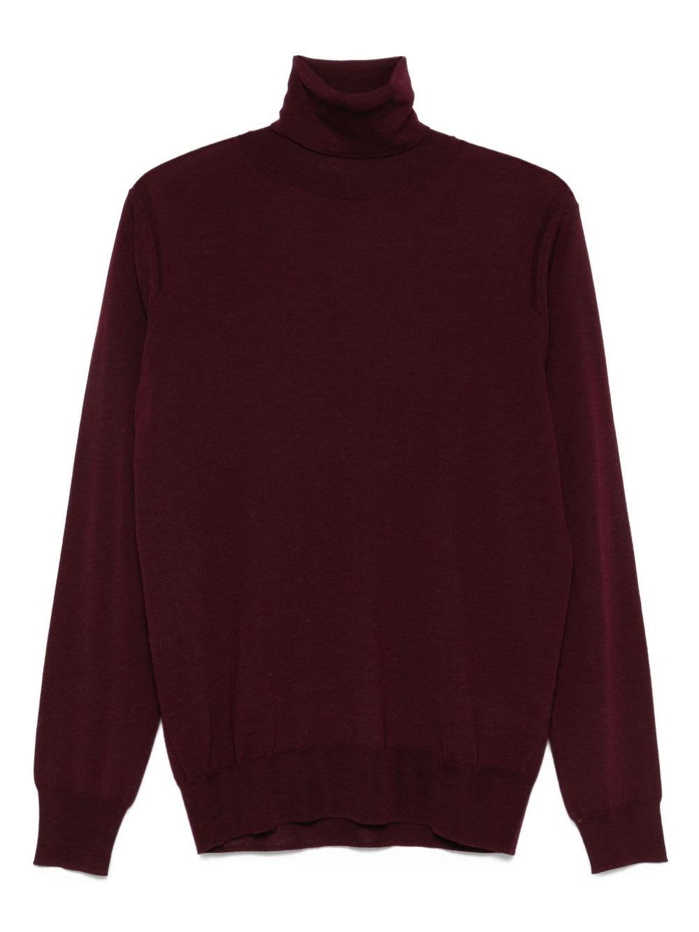 Paolo Pecora Wool Turtleneck Sweater In Red