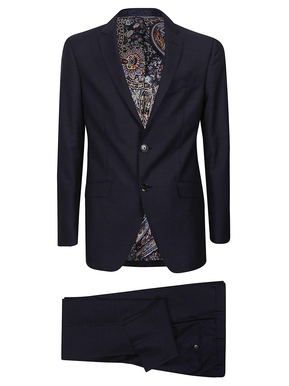 Shop Etro Two Piece Tailored Suit In Bicolored