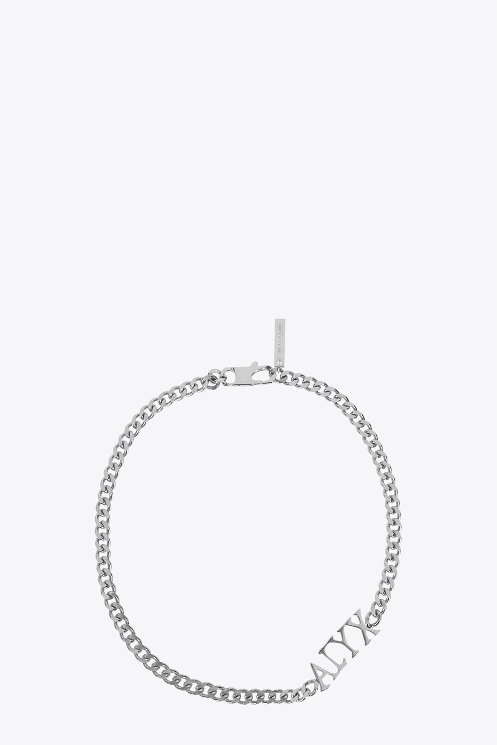 1017 ALYX 9SM Logo Necklace Silver metal necklace with logo - Logo necklace
