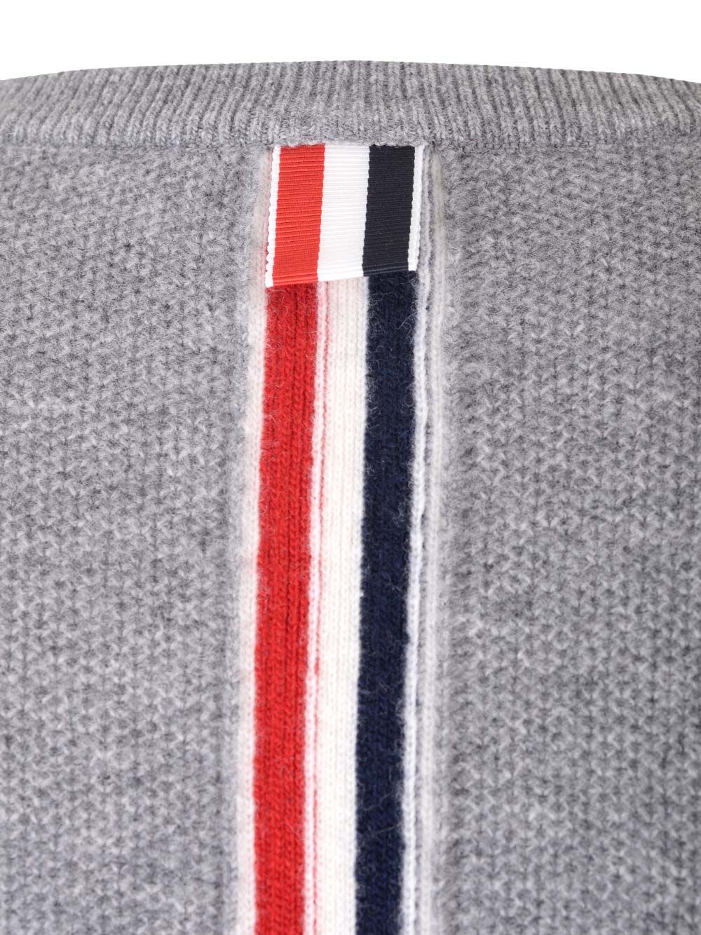 Shop Thom Browne Pique Sweater In Grey