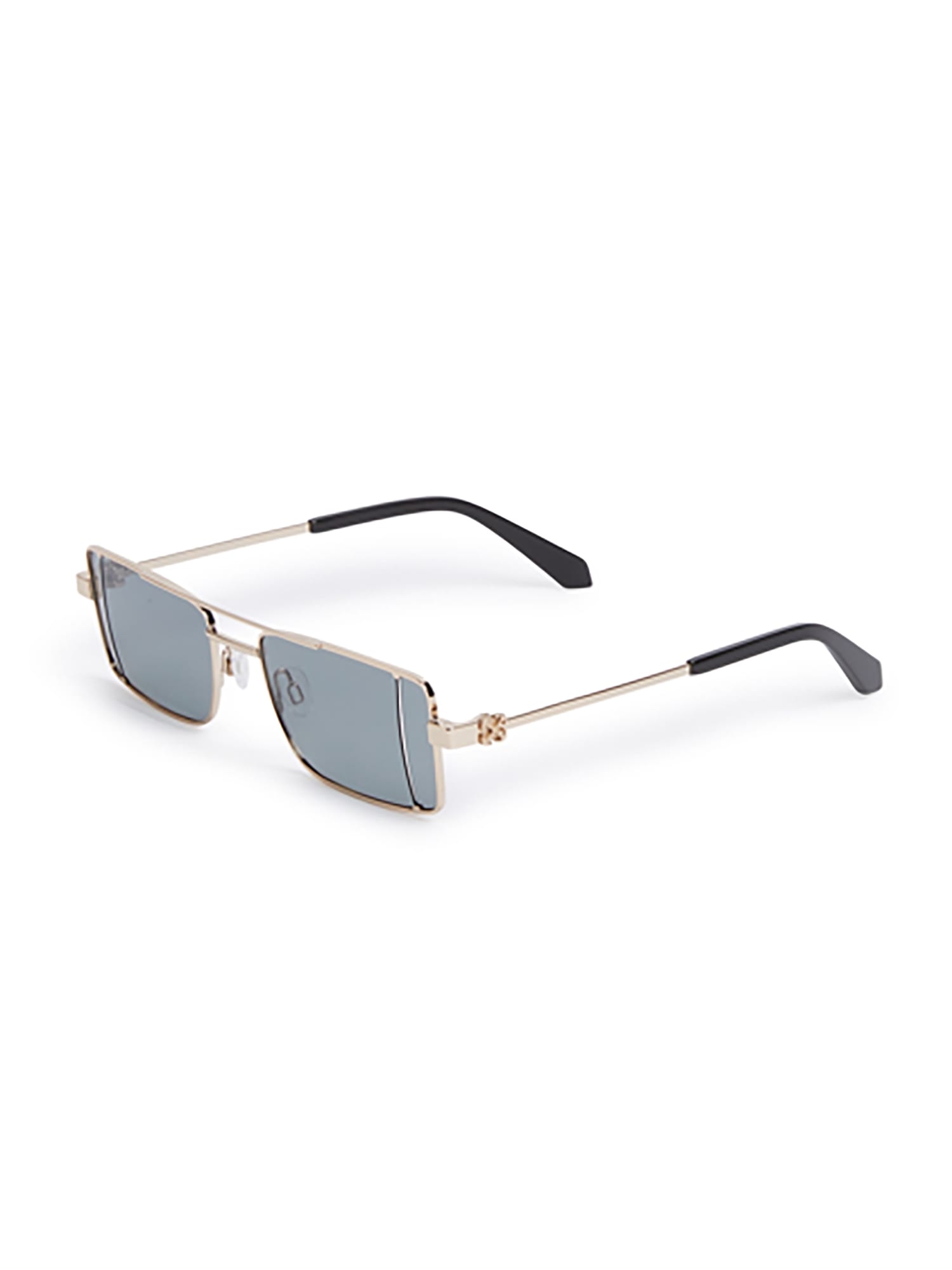 Off-white Oeri14a Cortez Sunglasses Eyewear In Gold Dark Grey