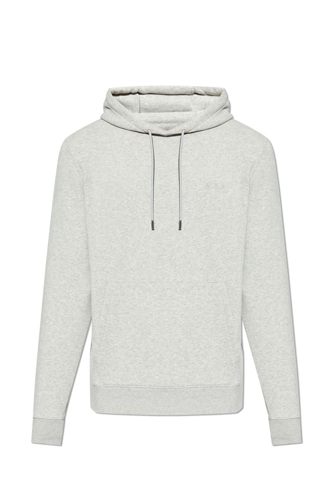 Logo Embroidered Drawstring Hoodie