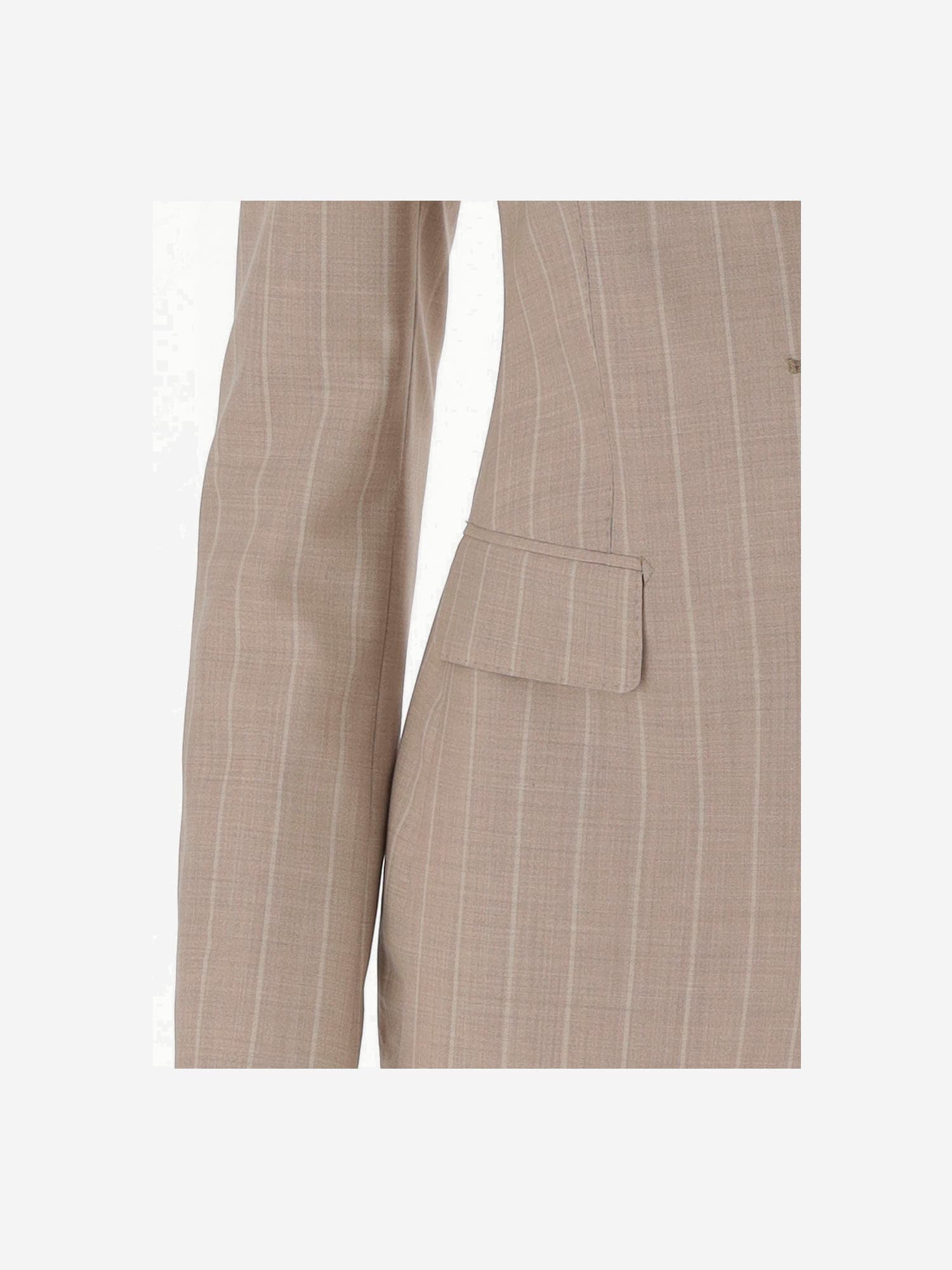 TAGLIATORE WOOL AND SILK SINGLE-BREASTED JACKET