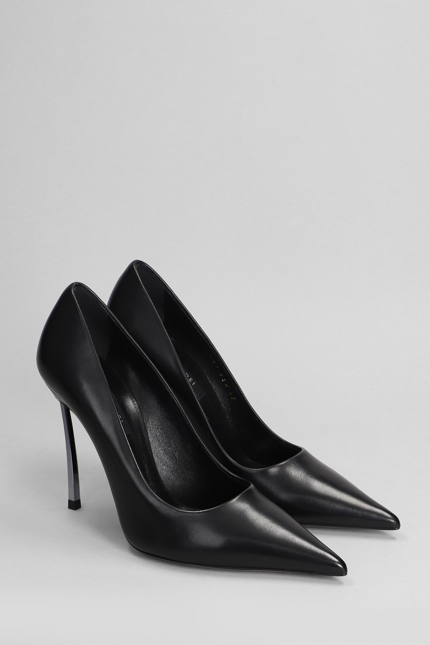 Shop Casadei Superblade Pumps In Black Leather