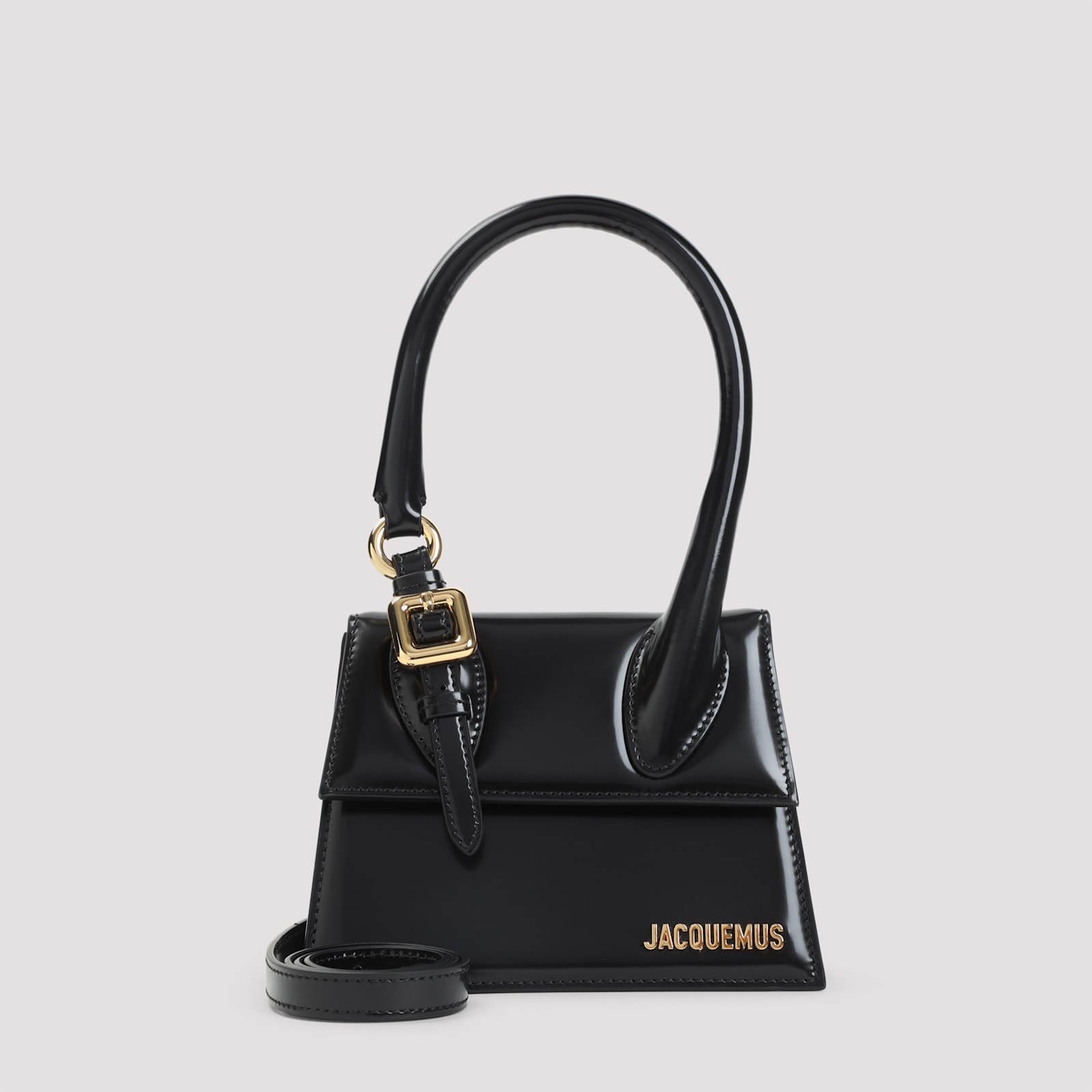 Jacquemus Le Chiquito Moyen Boucle Handbag In Black