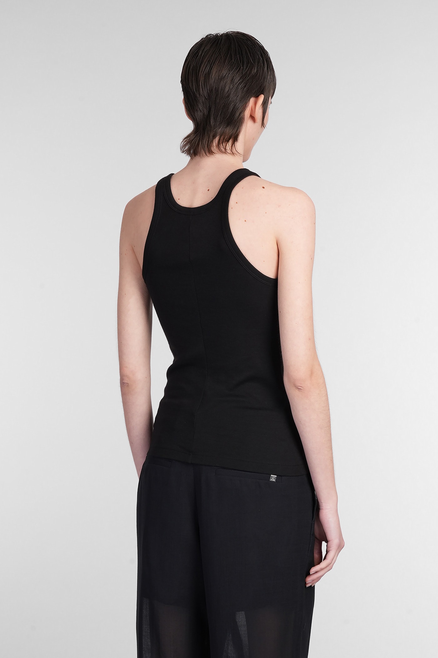 Helmut Lang Topwear In Black Wool And Polyester In Black