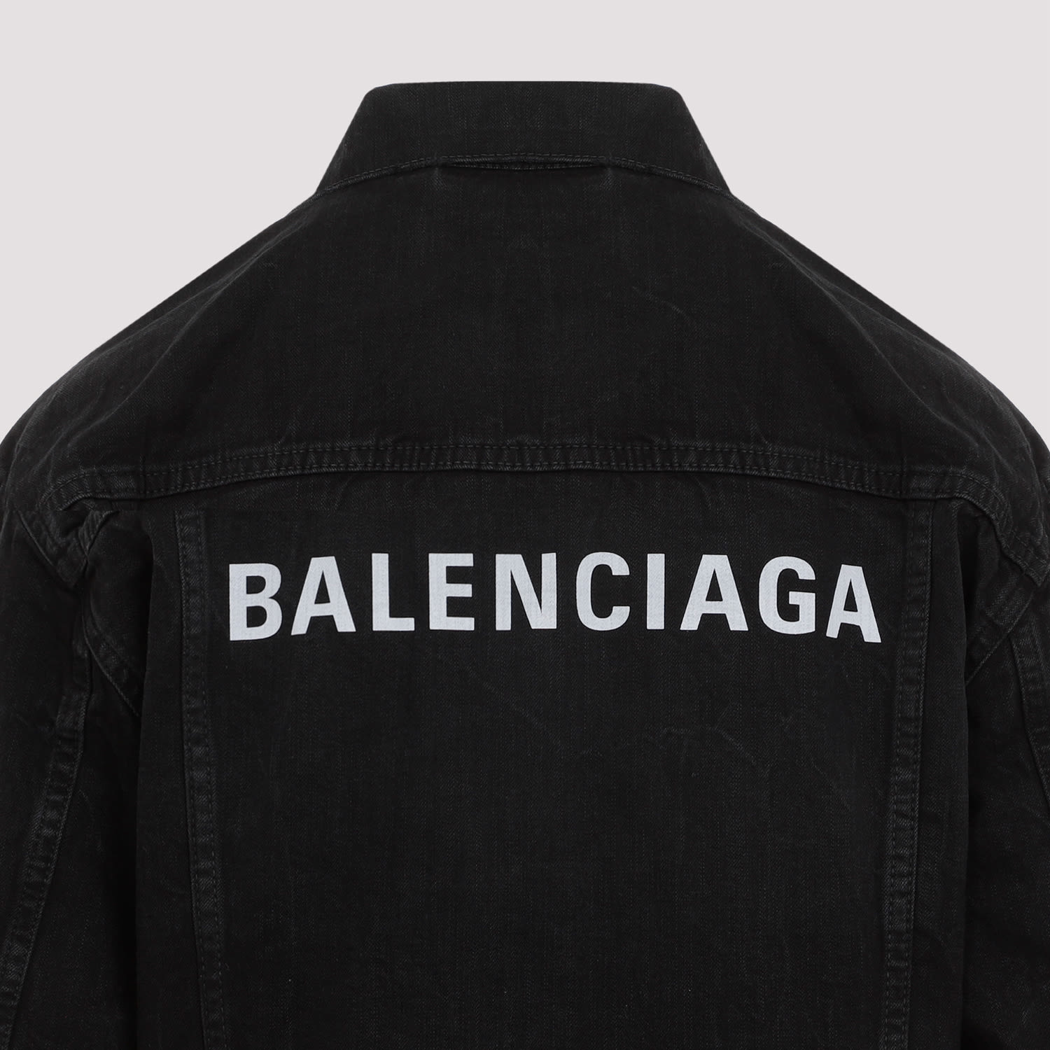 Shop Balenciaga Small Fit Jacket In Lightweight Black