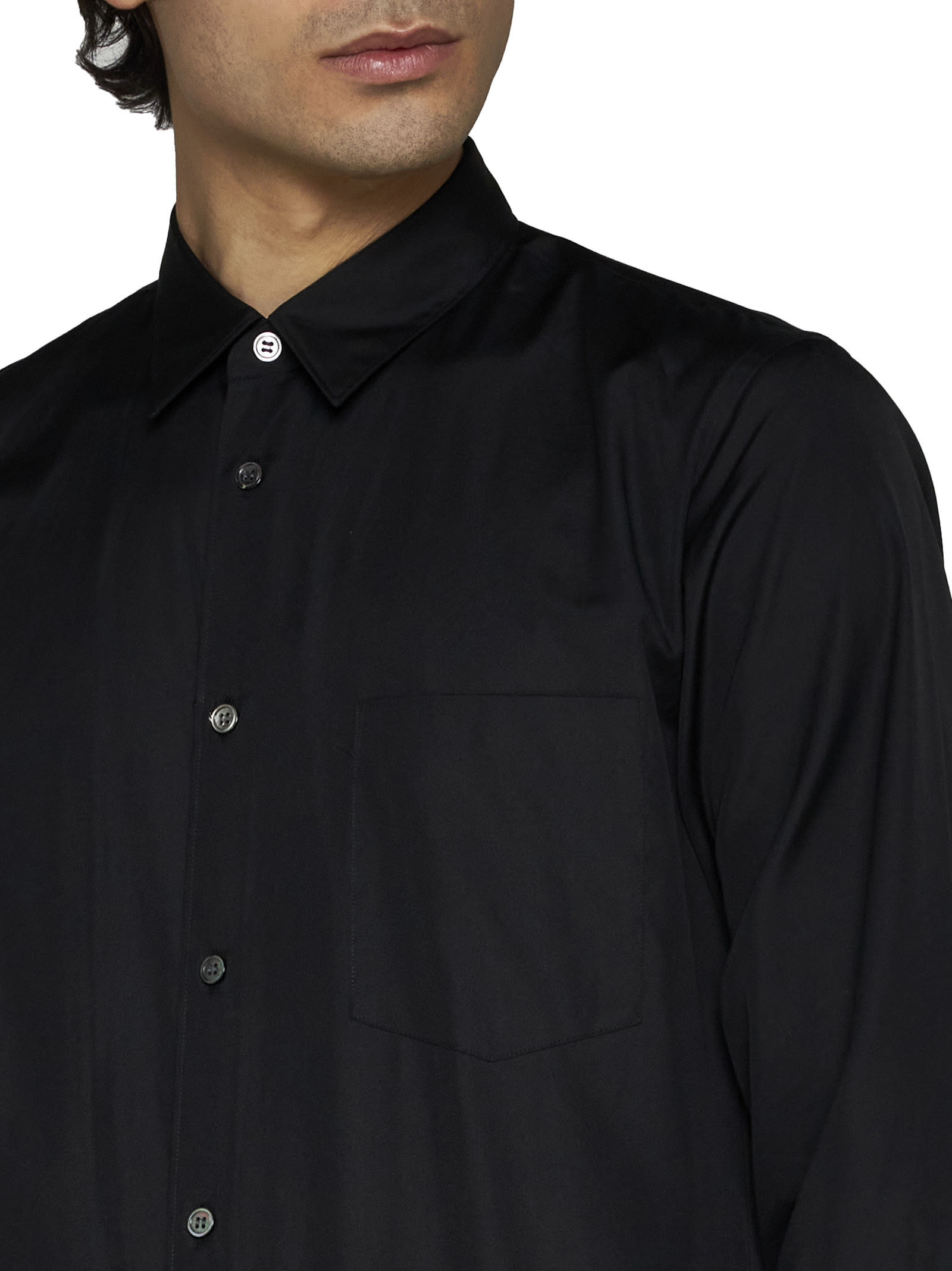 Shop Comme Des Garçons Homme Deux Shirt In Black