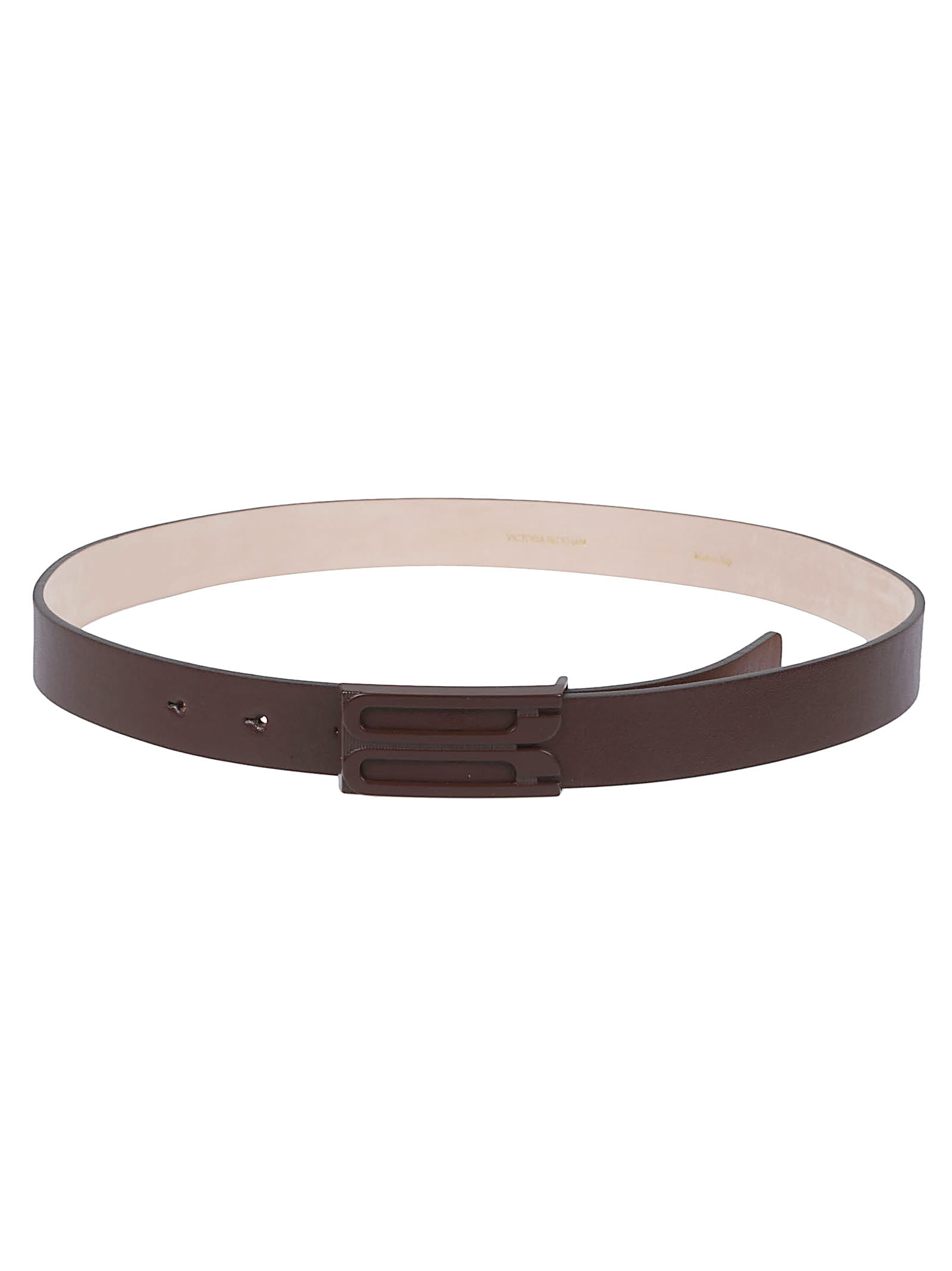Victoria Beckham Tonal Regular Frame Belt In Brown