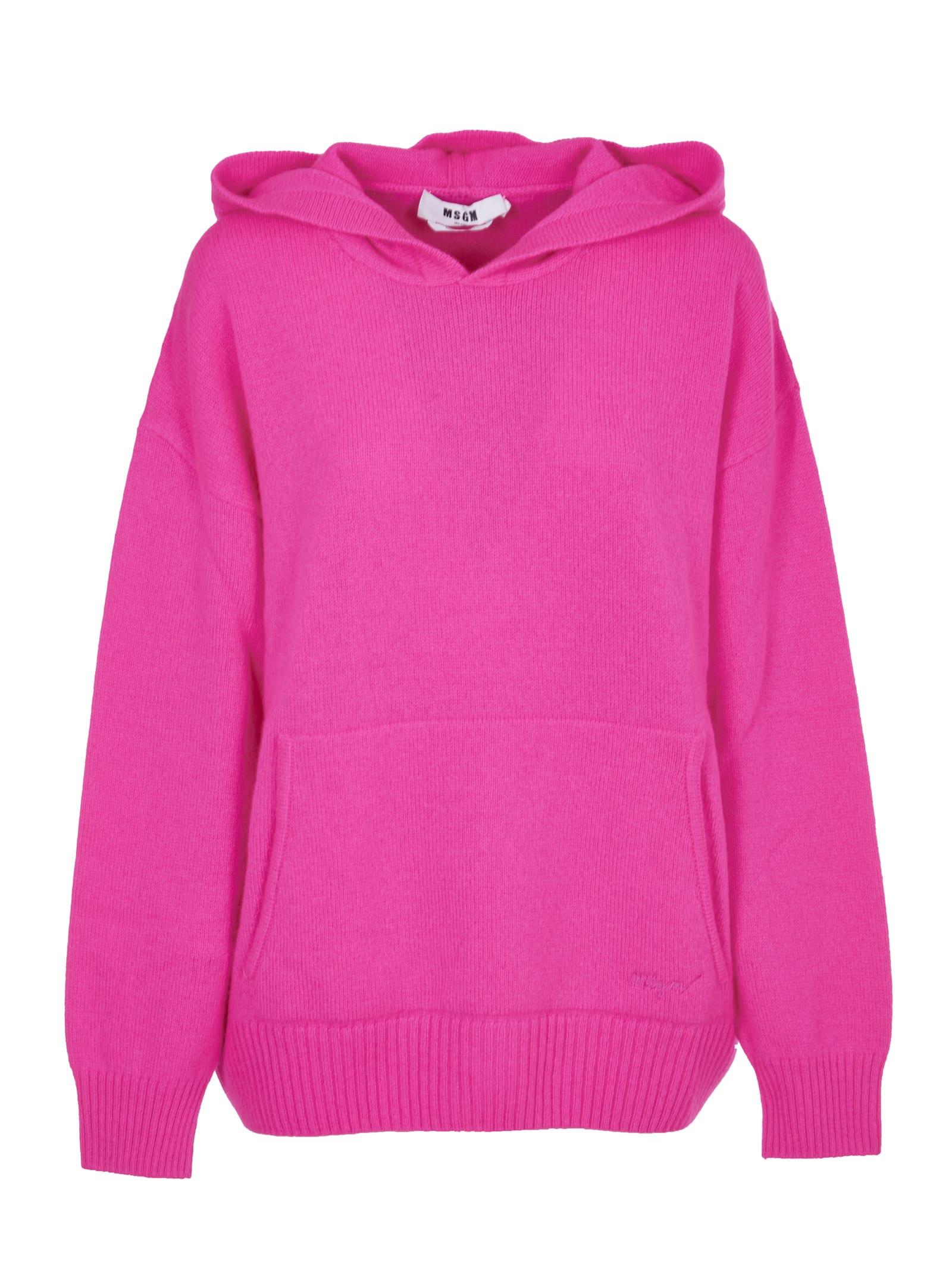 MSGM Pink Wool Sweatshirt