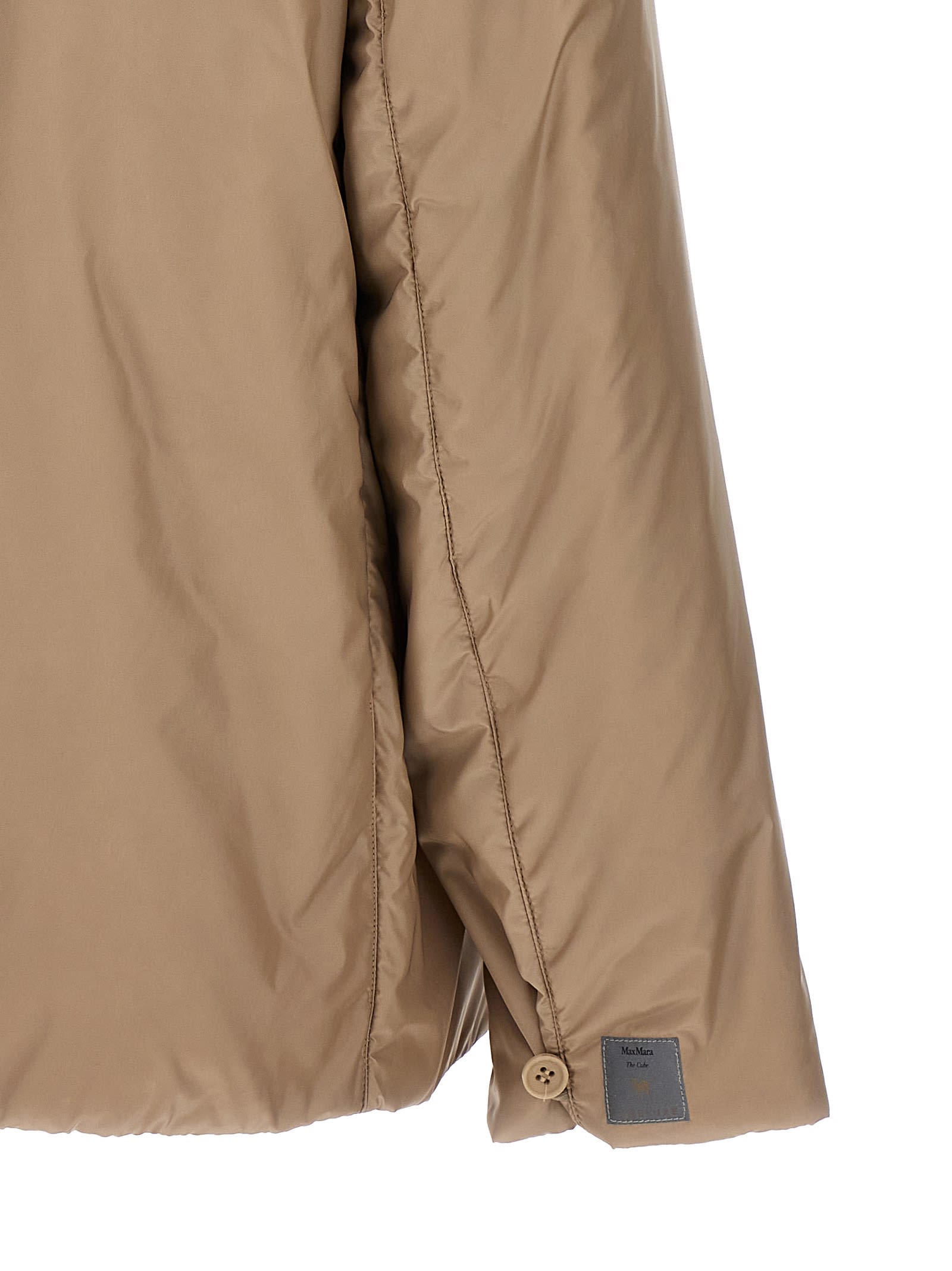 Max Mara The Cube Greenh Puffer Jackets Beige In Brown