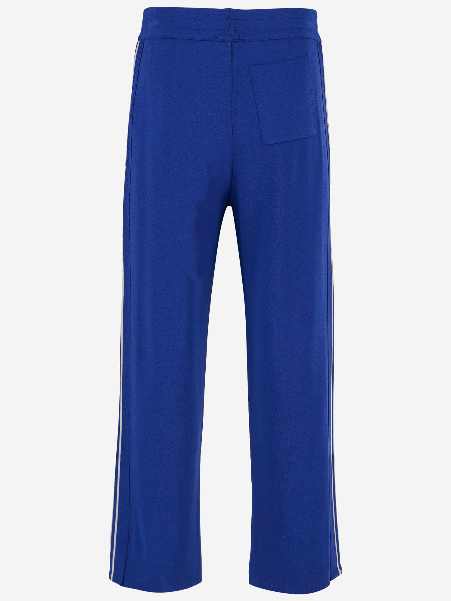 Autry Royal Blue Knitted Viscose Joggers In Knit Sapphire